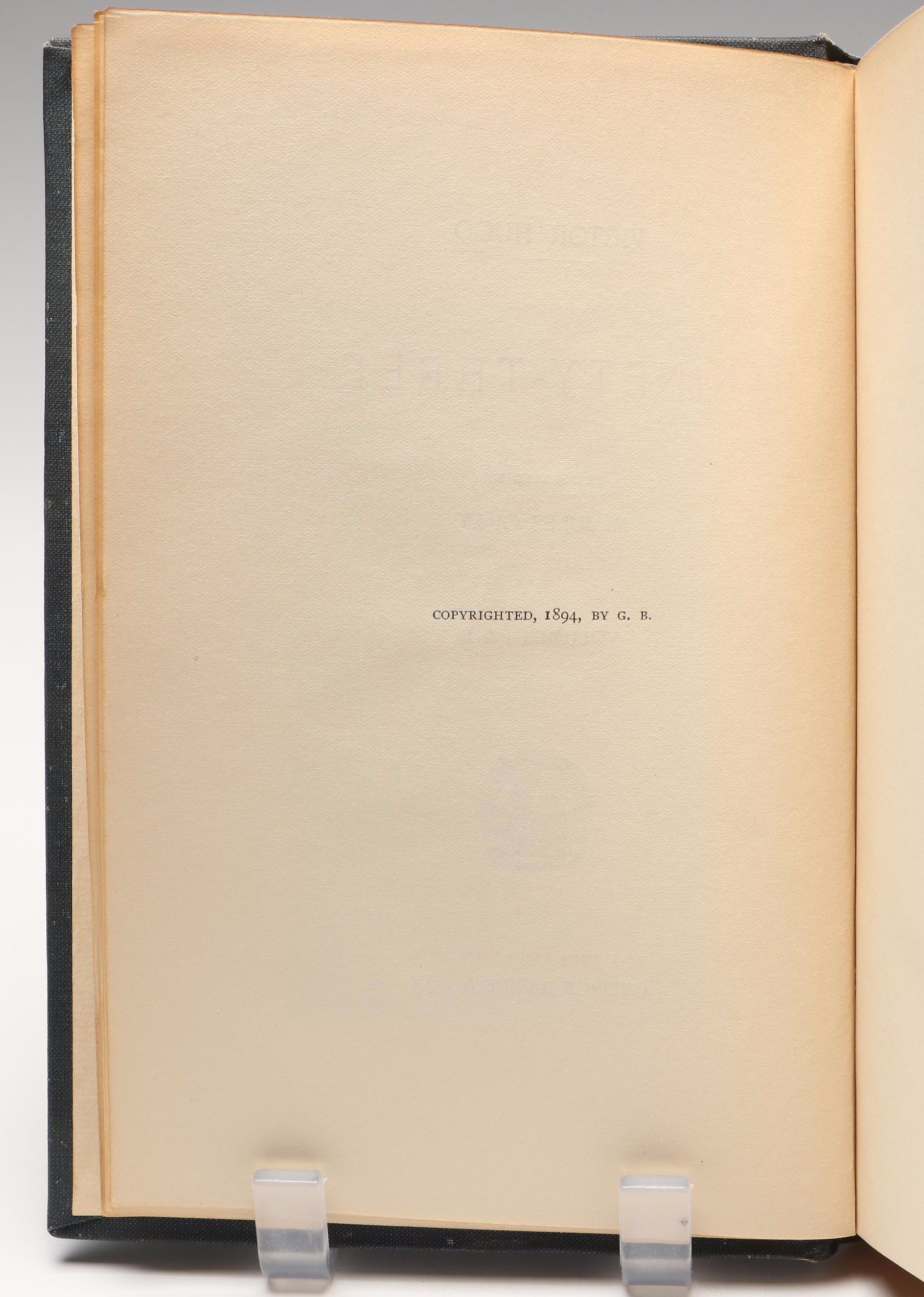 Library Edition "The Works of Victor Hugo" Twelve-Volume Set, Late 19th Century