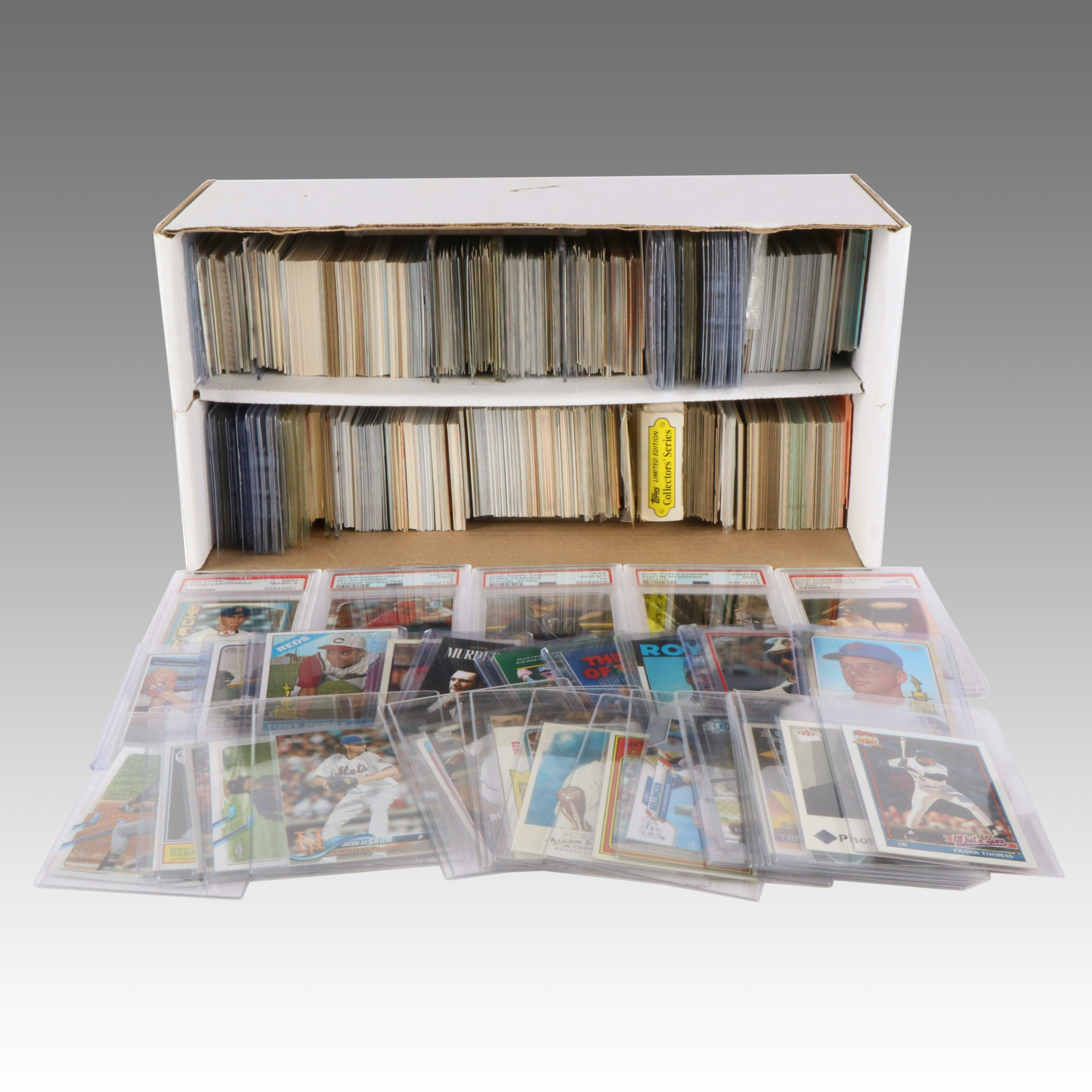 1,000+ Baseball Cards with Tony Perez, Warren Spahn, & Roberto Clemente Reprints