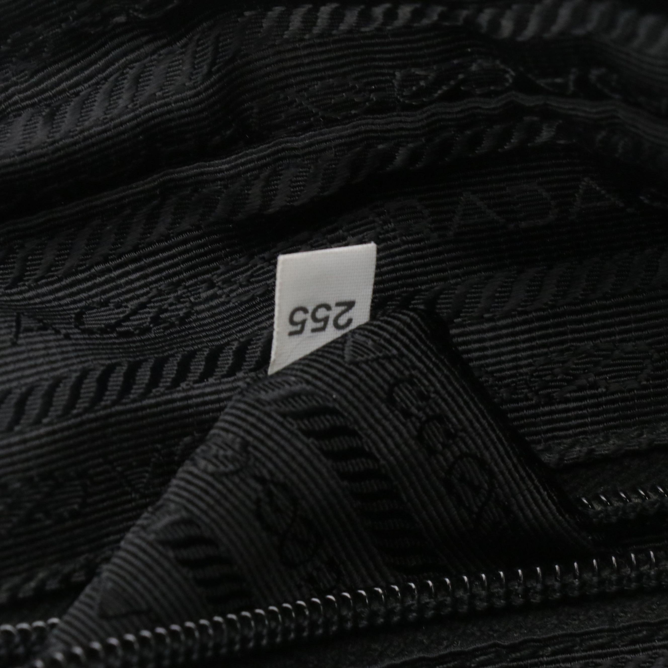 Prada Shoulder Bag and Detachable Zip Pouch Black Re-Nylon and Saffiano Leather