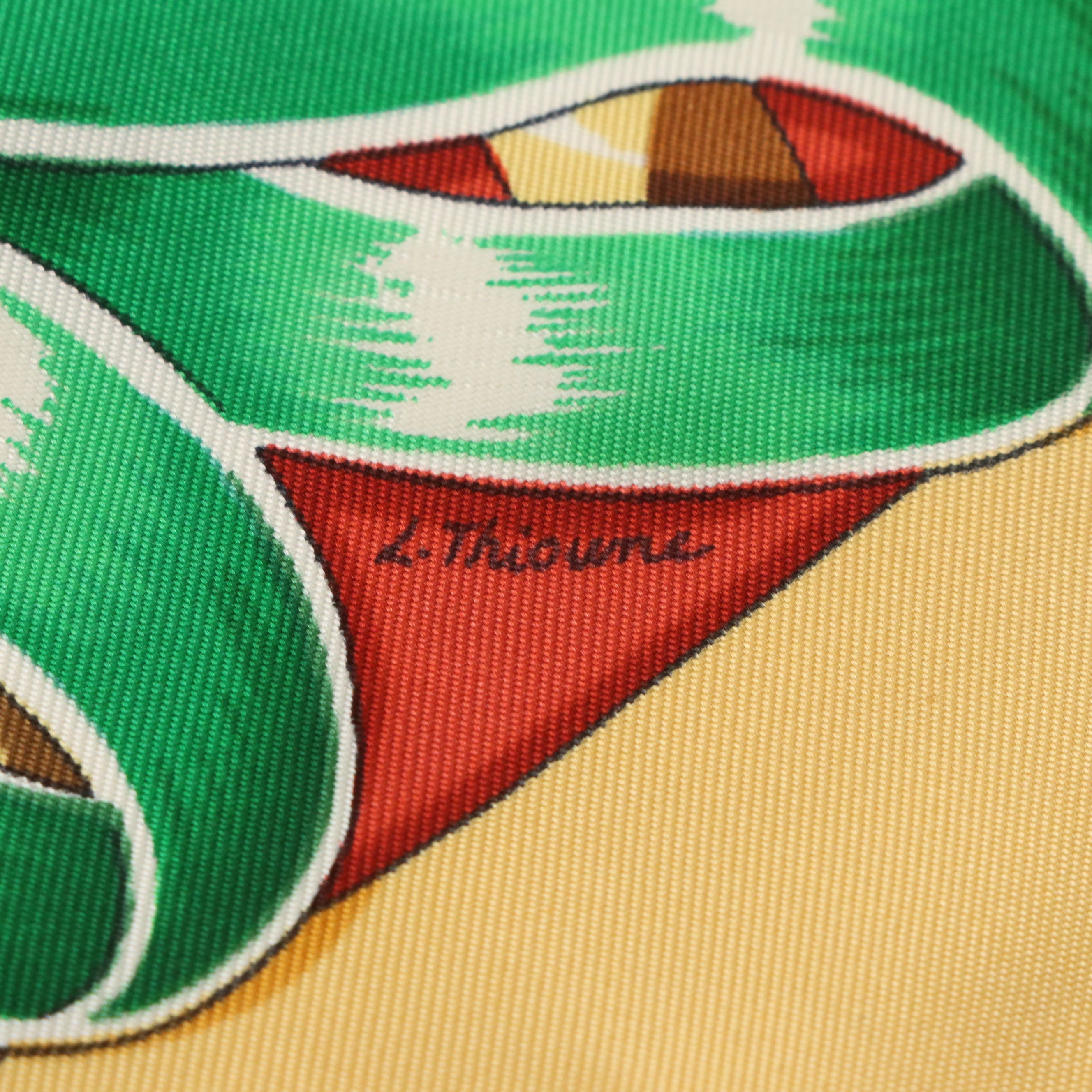 Hermès "Chevaux de Trait" Scarf 90 in Silk Twill