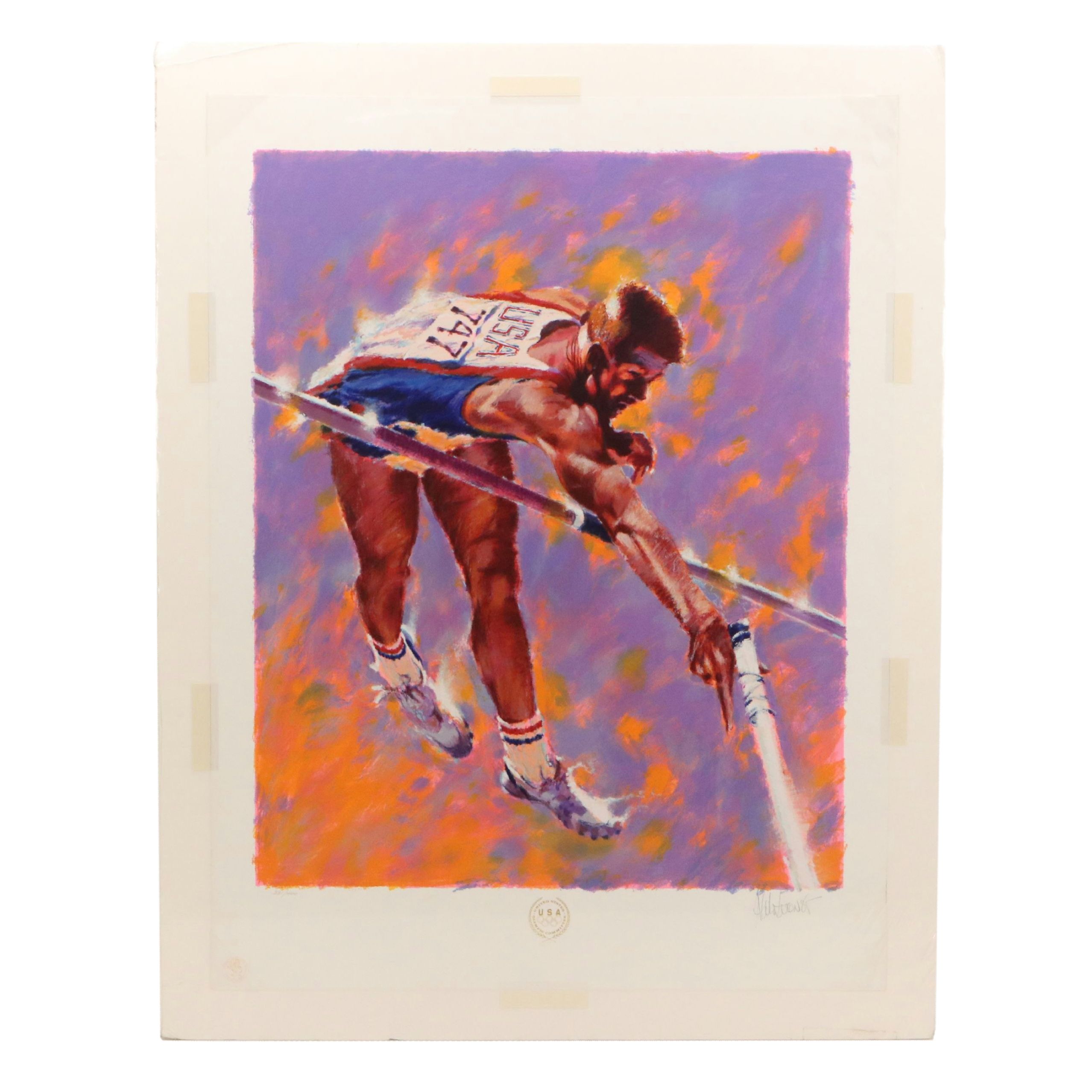 Aldo Luongo Serigraph "High Flyer," 1988
