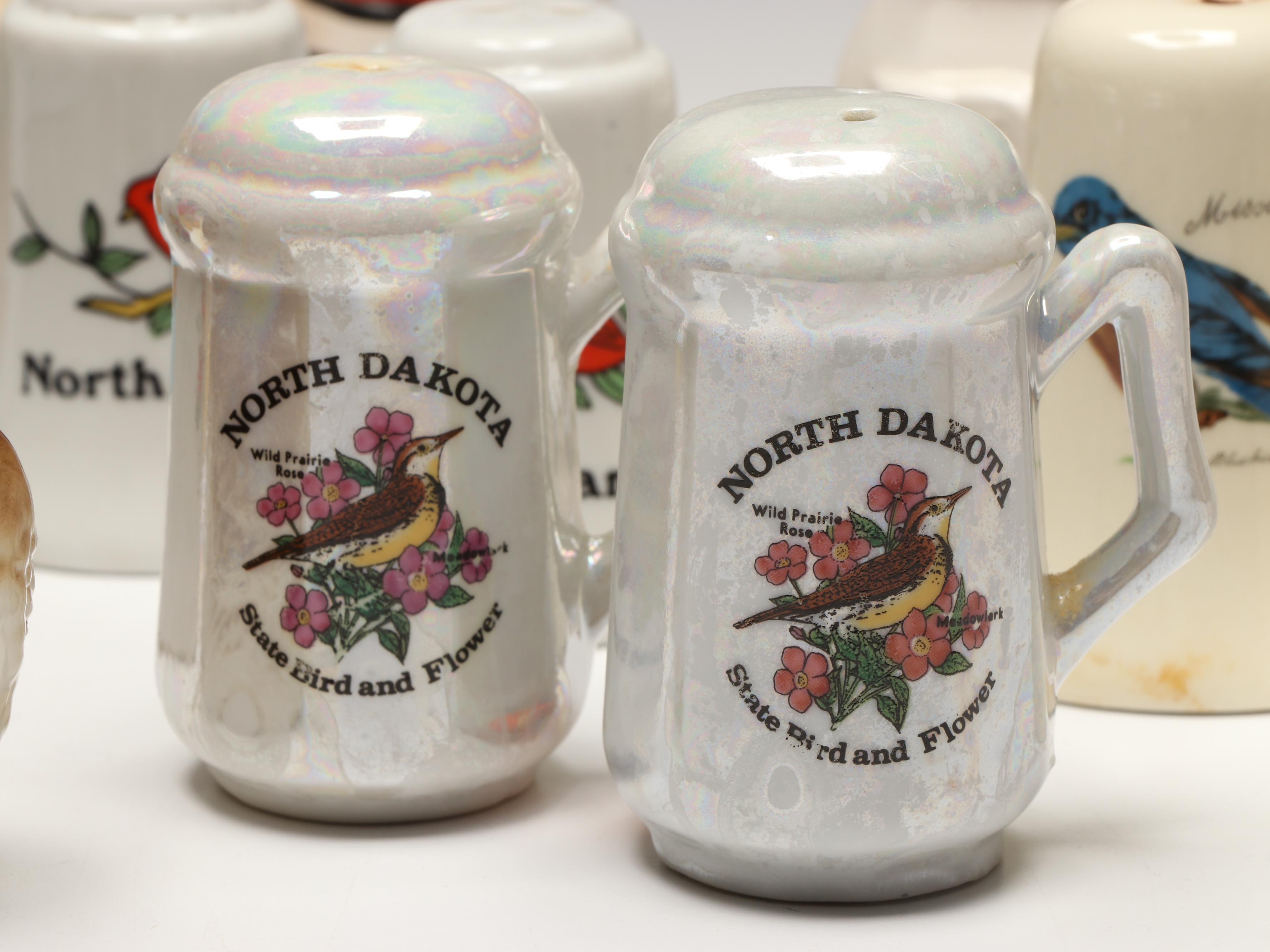 Otagiri Hand-Painted Ceramic Owl and More Novelty Salt and Pepper Shakers