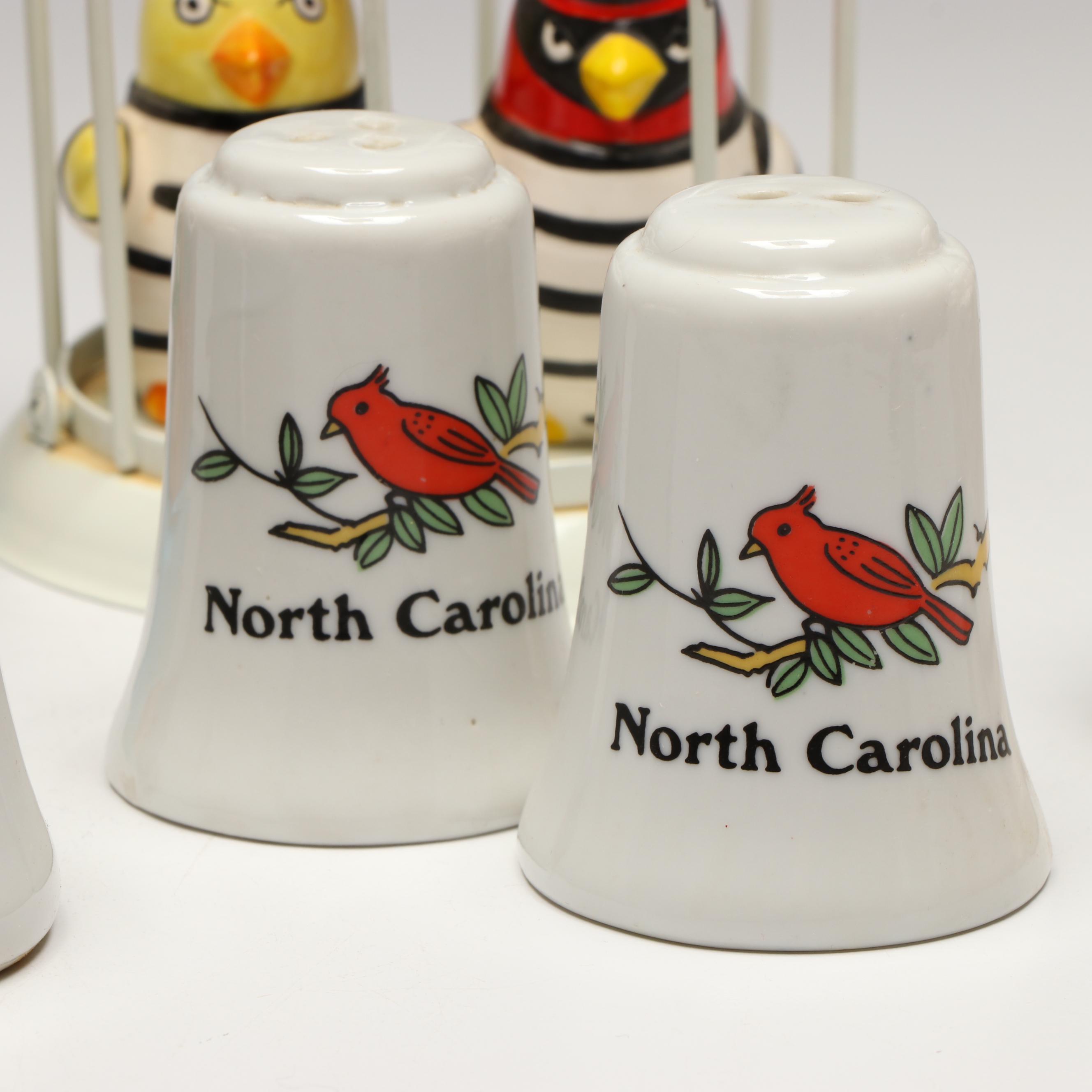 Otagiri Hand-Painted Ceramic Owl and More Novelty Salt and Pepper Shakers