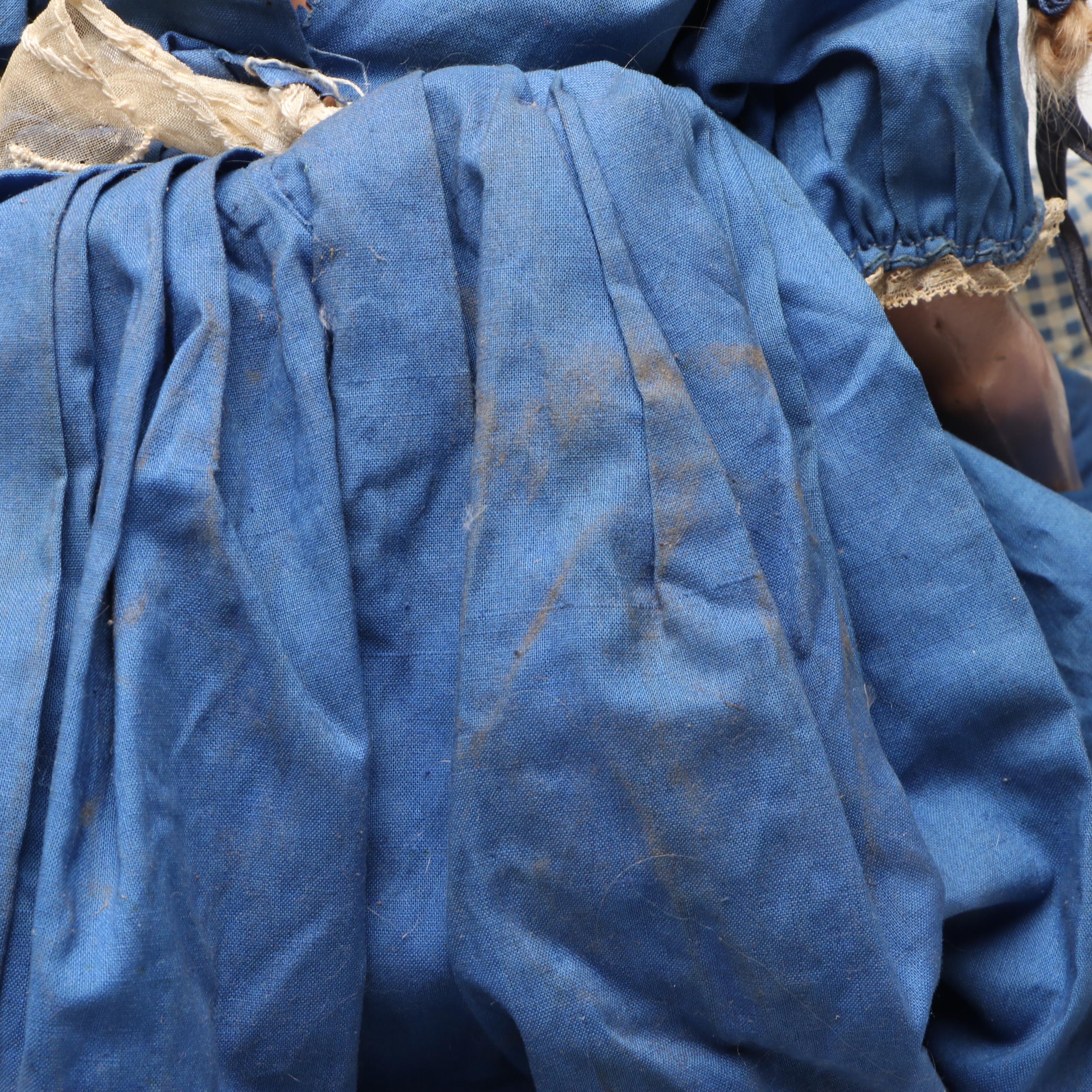 Hand-Painted European Style Boudoir Doll, Early 20th Century