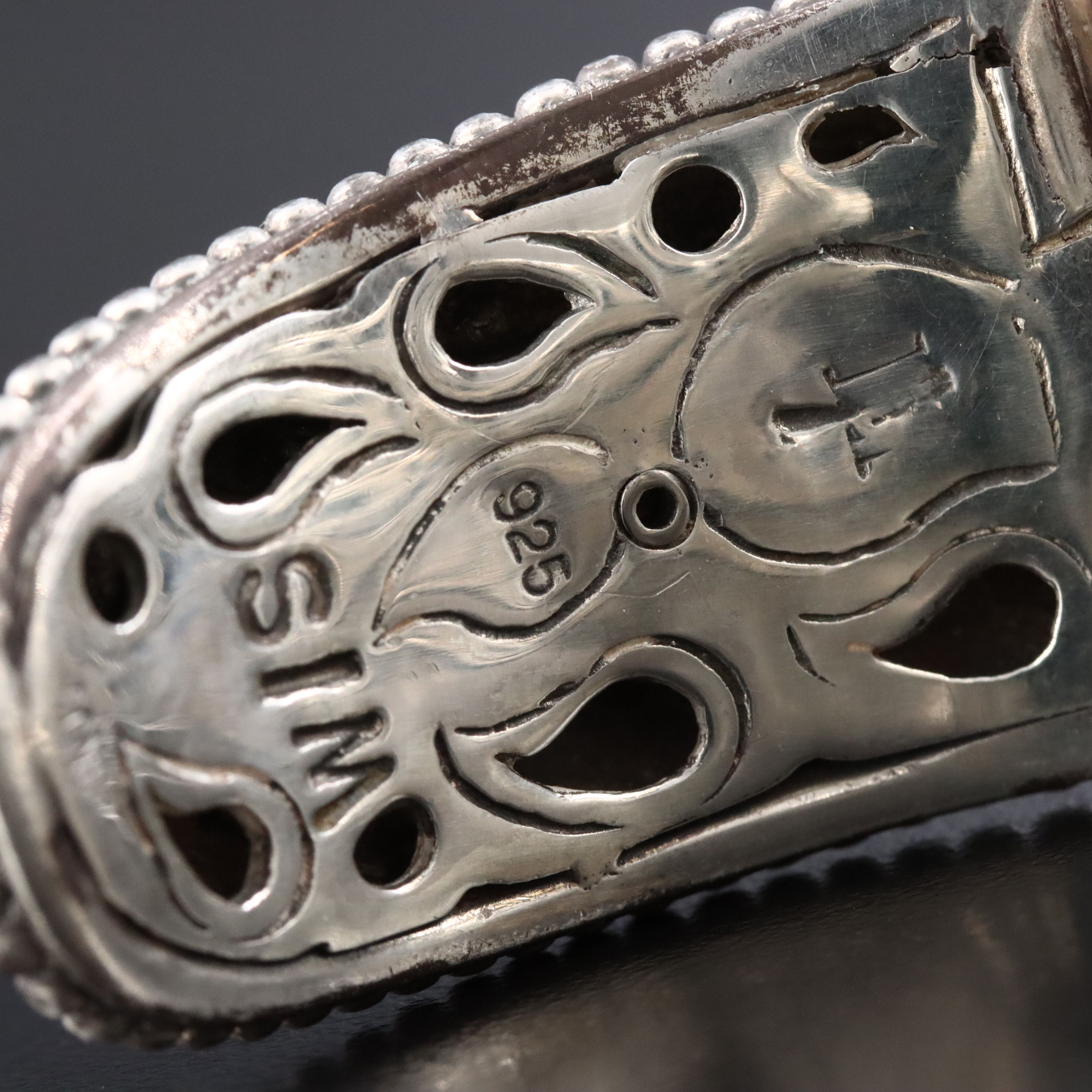 John Hardy Dot Sterling Tapered Cuff Bracelet