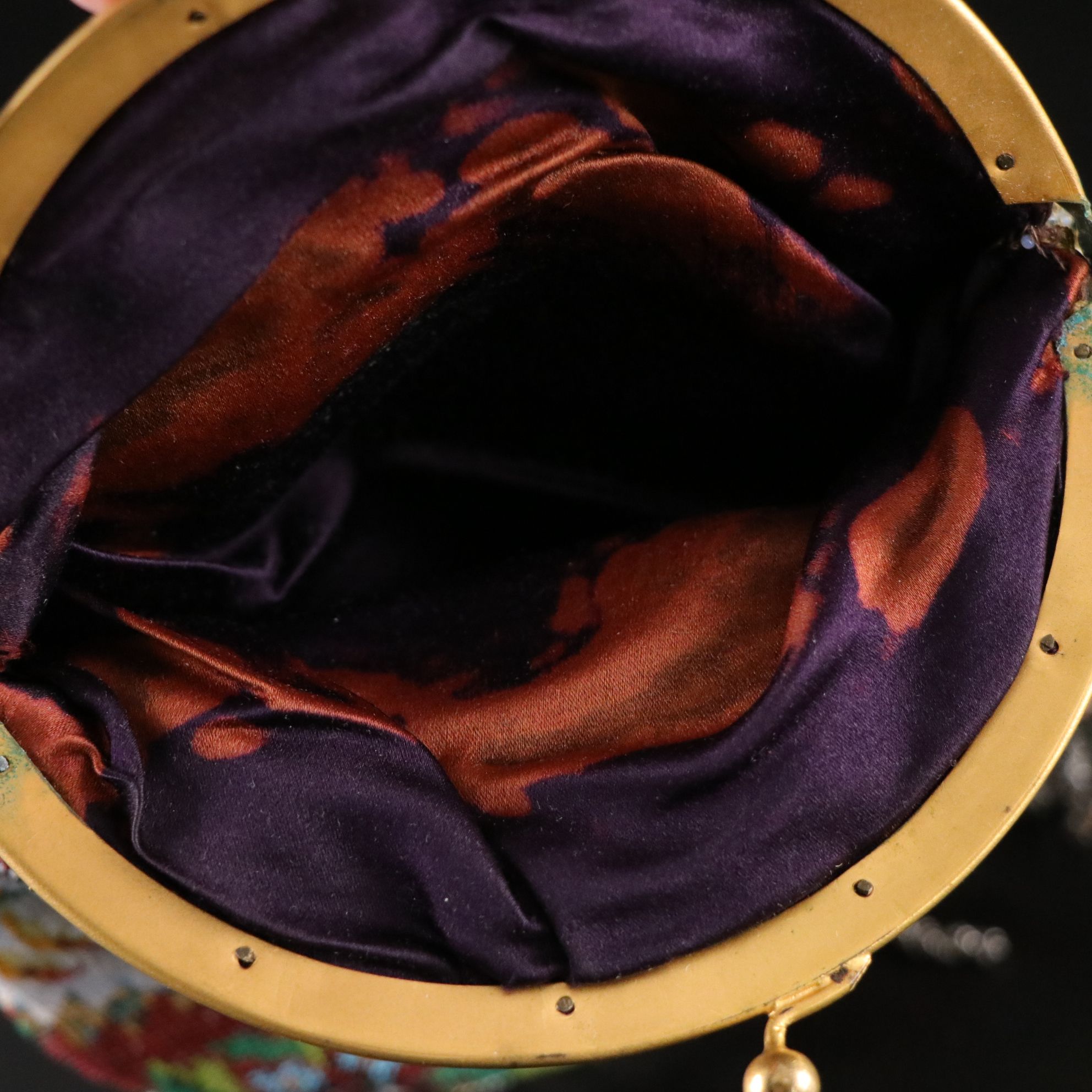 Lyrella Beaded White Shell Motif and Georgian Micro Beaded Floral Fringe Bags