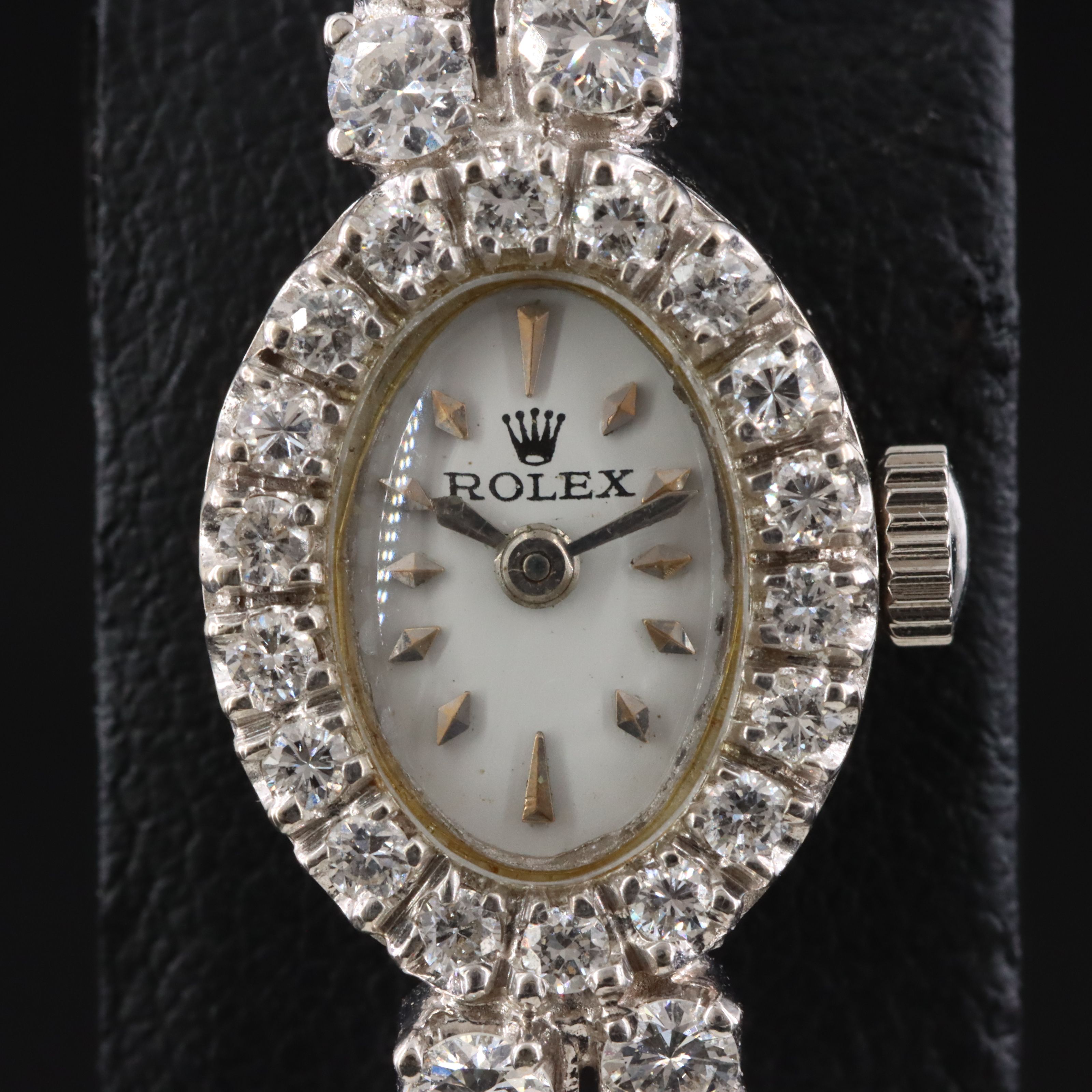 Rolex 14K & Diamond Vintage Cocktail Watch
