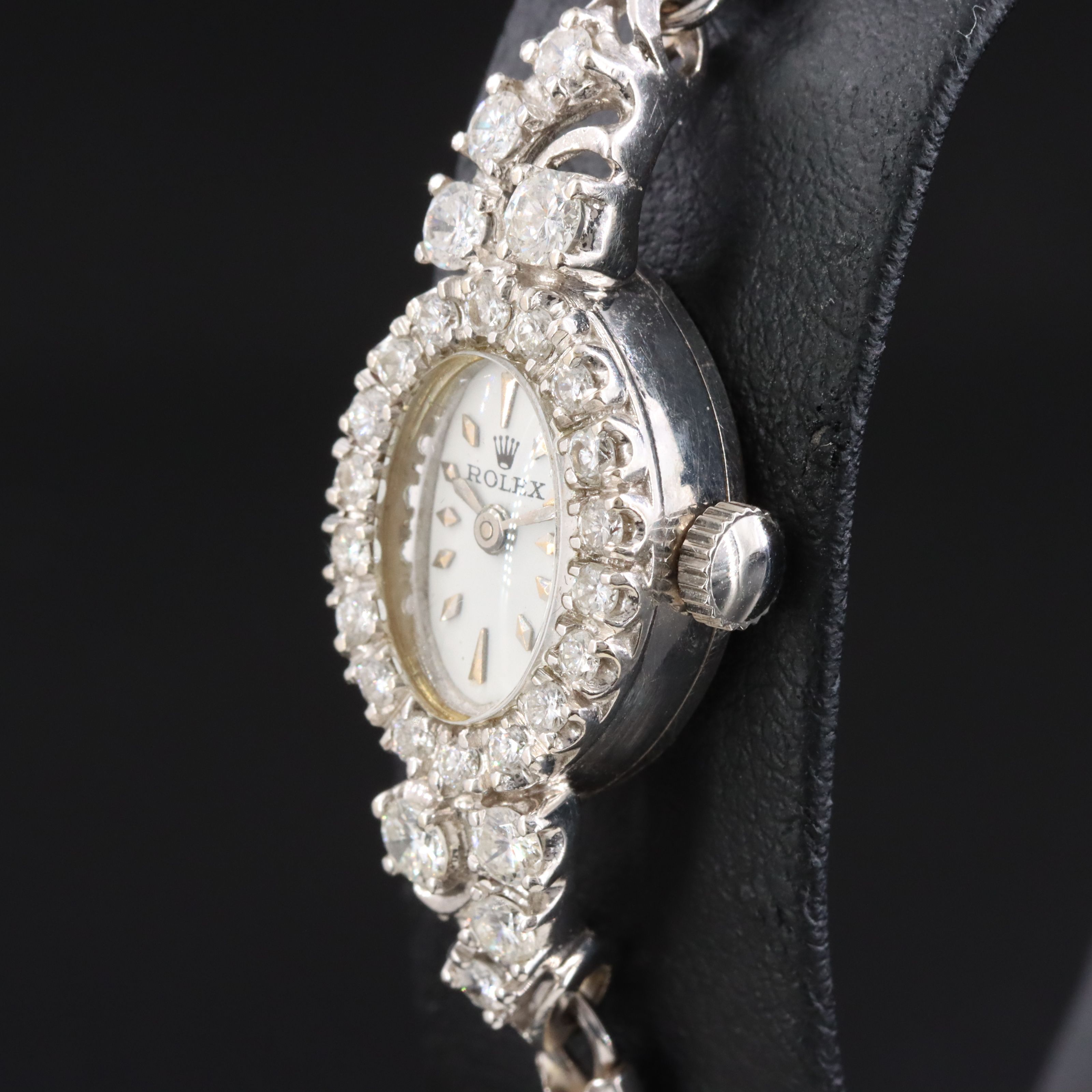 Rolex 14K & Diamond Vintage Cocktail Watch