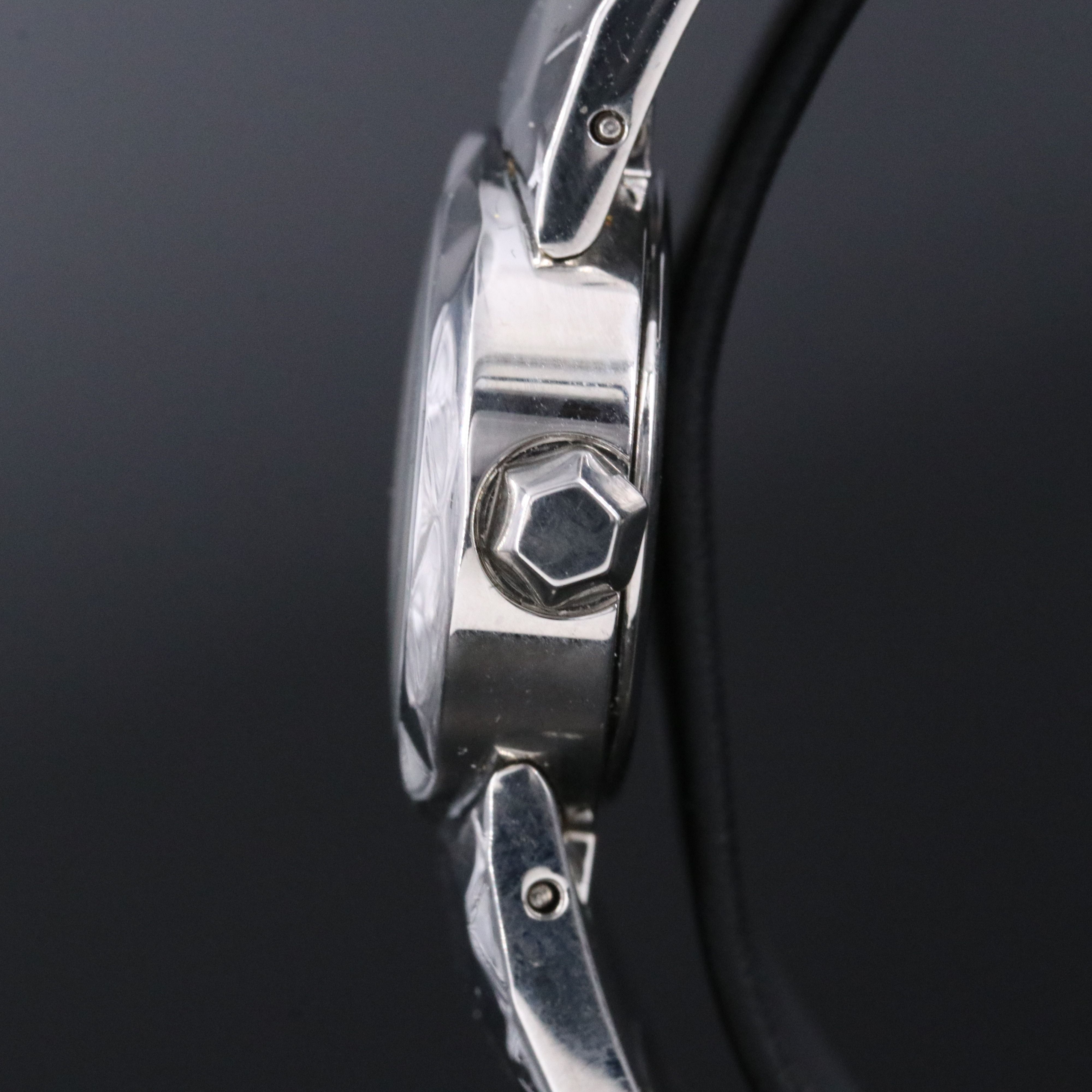 Roberto Cavalli St. Steel Silver Tone Crystal Dial Watch