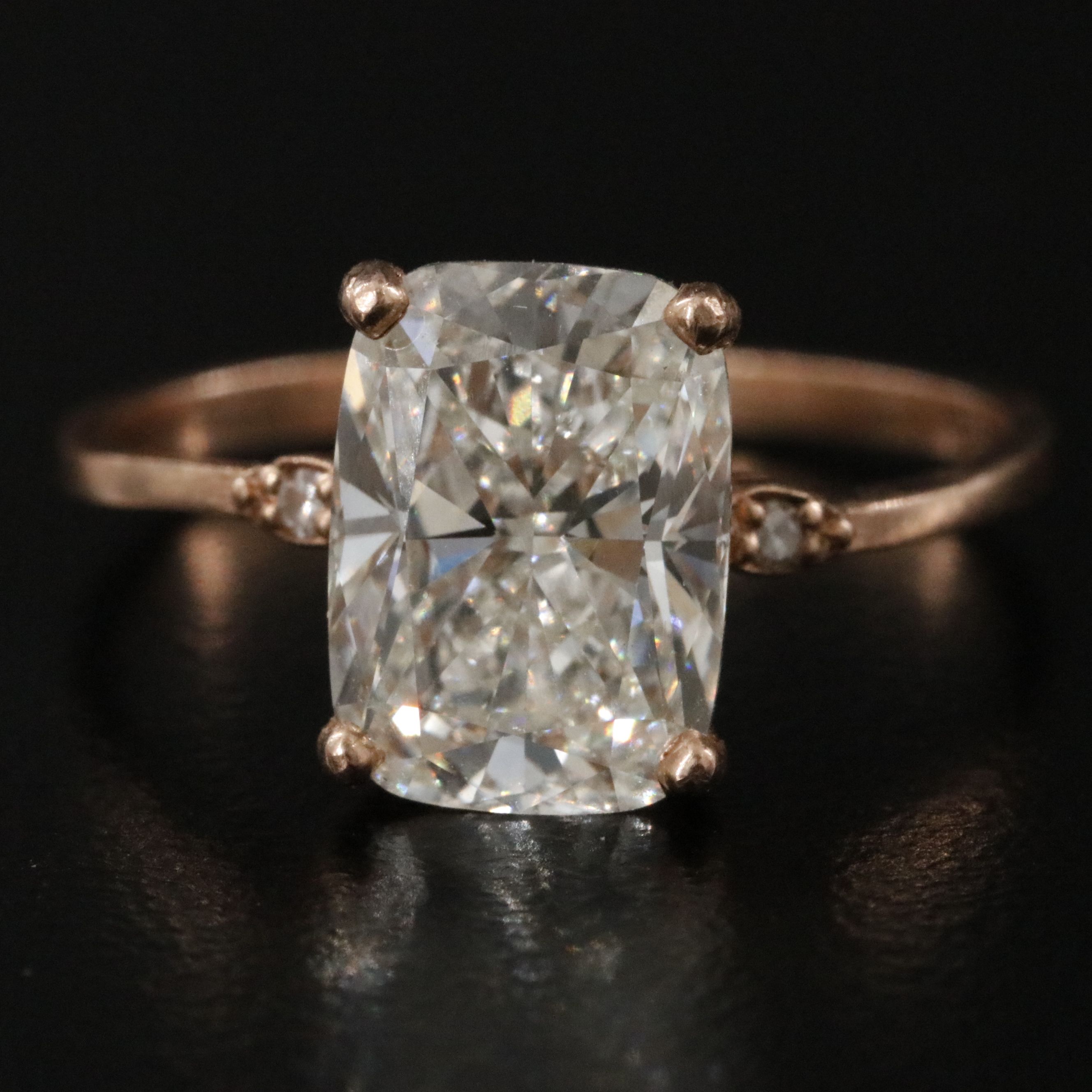 14K Rose Gold 2.64 CTW Lab Grown Diamond Ring