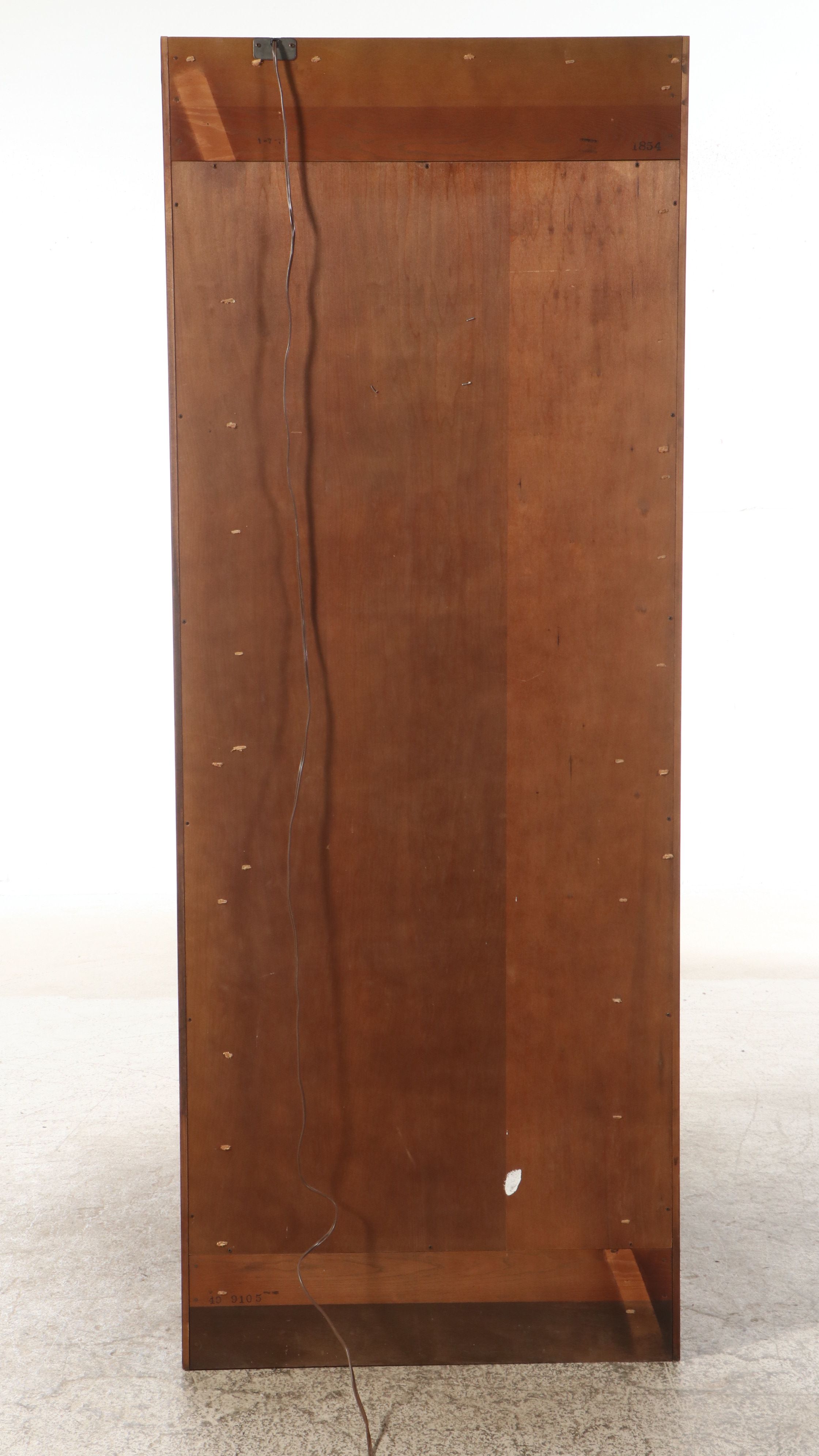 Campaign Style Illuminated Display Cabinet