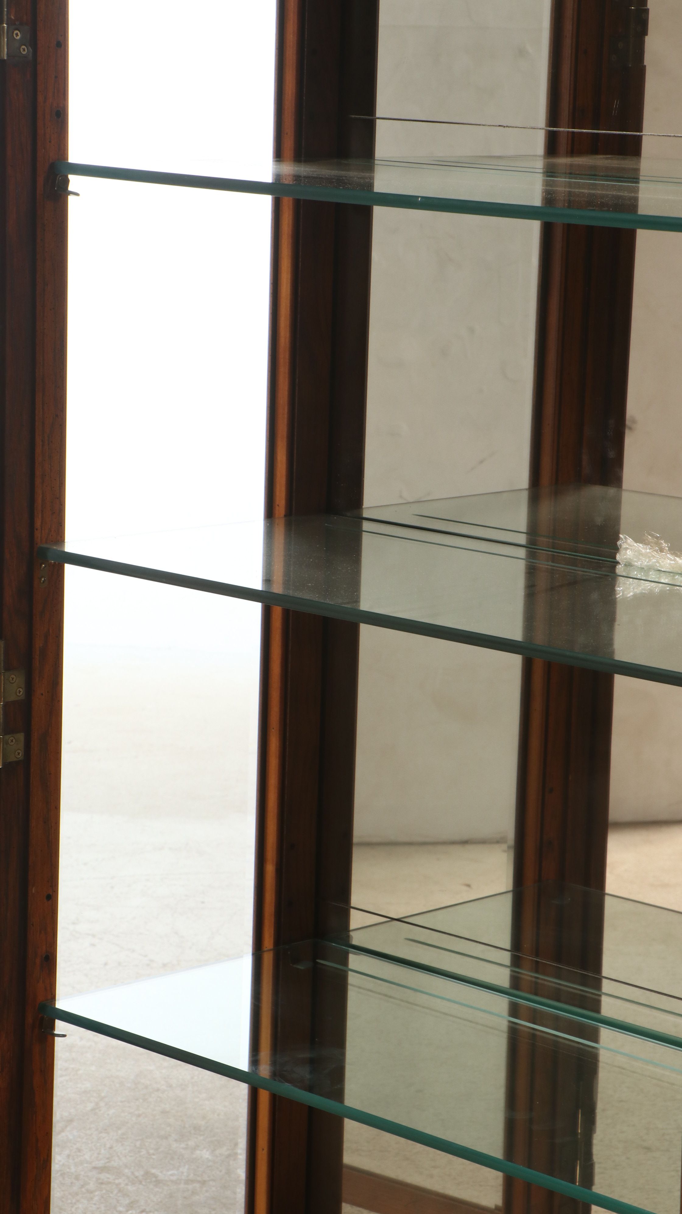 Campaign Style Illuminated Display Cabinet