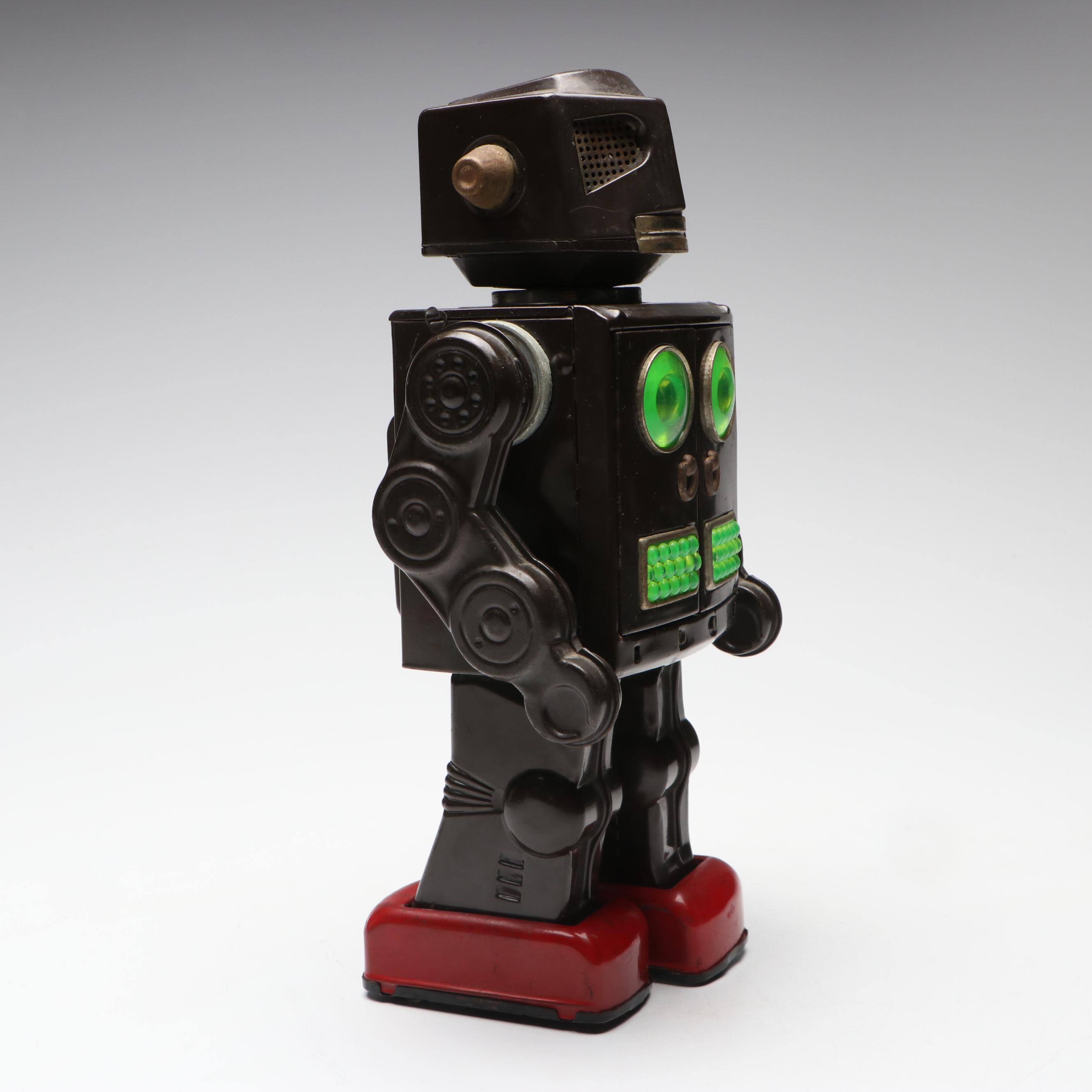 Vintage Horikawa "Attacking Martian" Battery Operated Metal Robot Toy