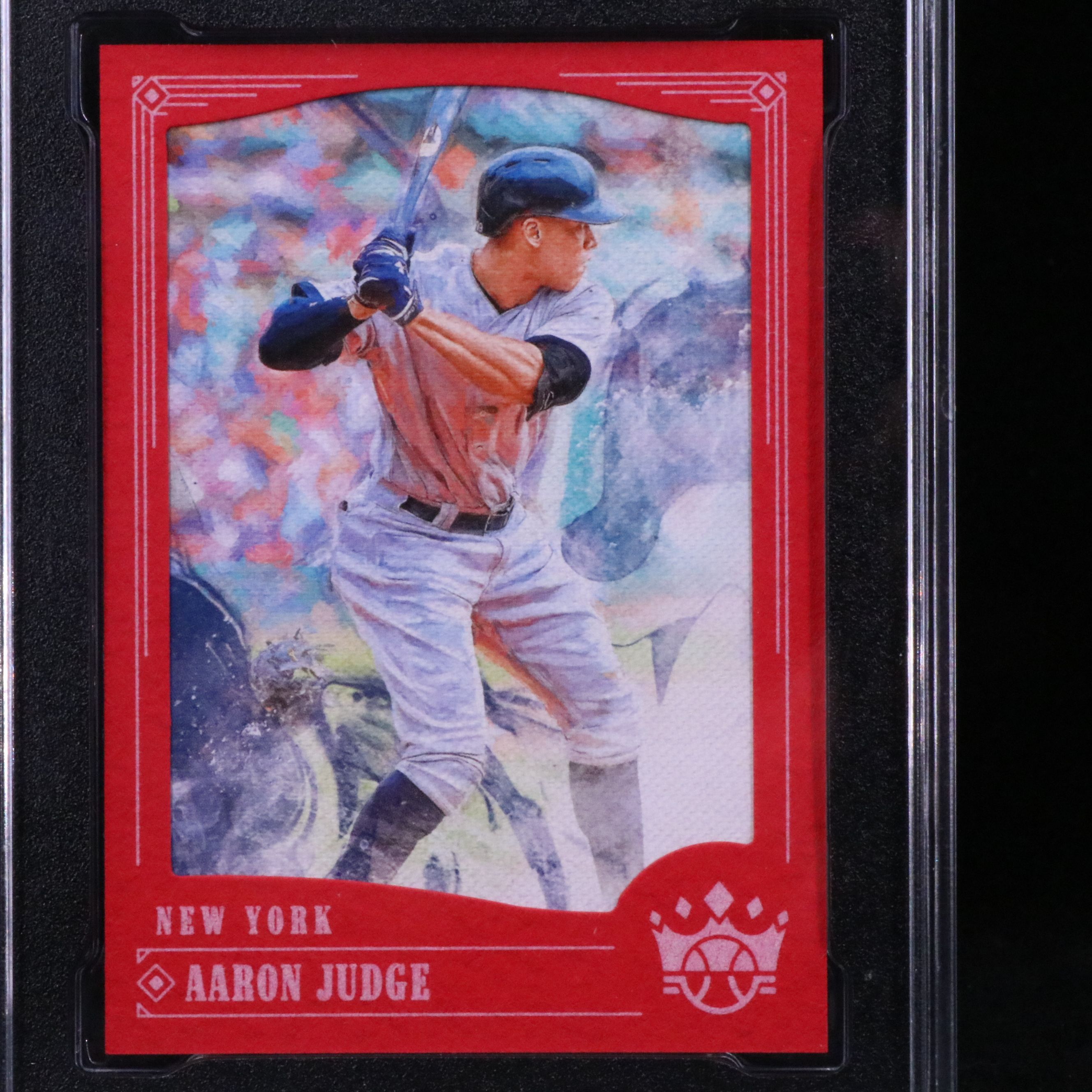 2018 Diamond Kings Aaron Judge Red Frame Baseball Card Graded SGC 10