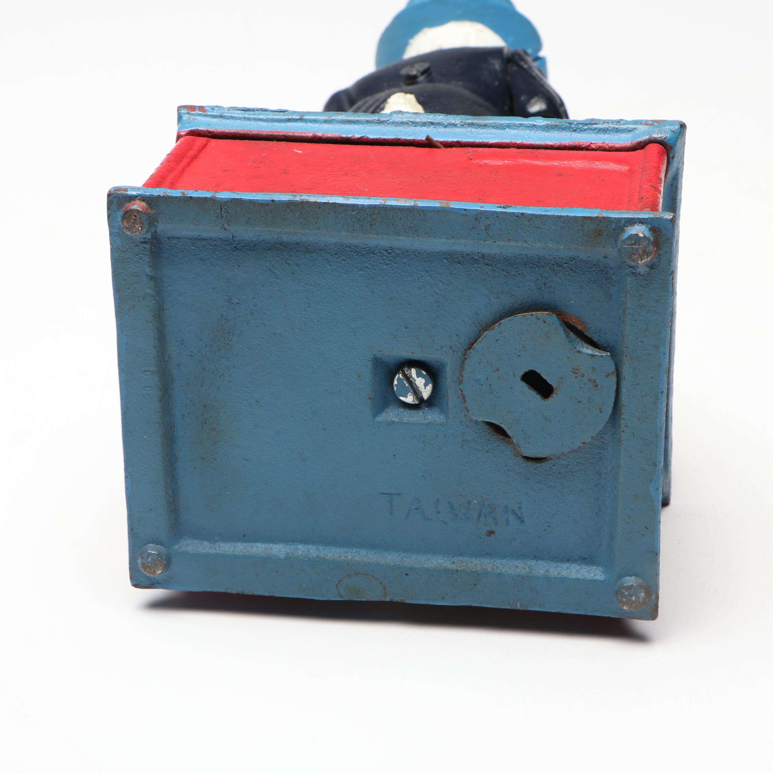 Cold-Painted Cast Iron "Uncle Sam" Coin Bank, 20th Century