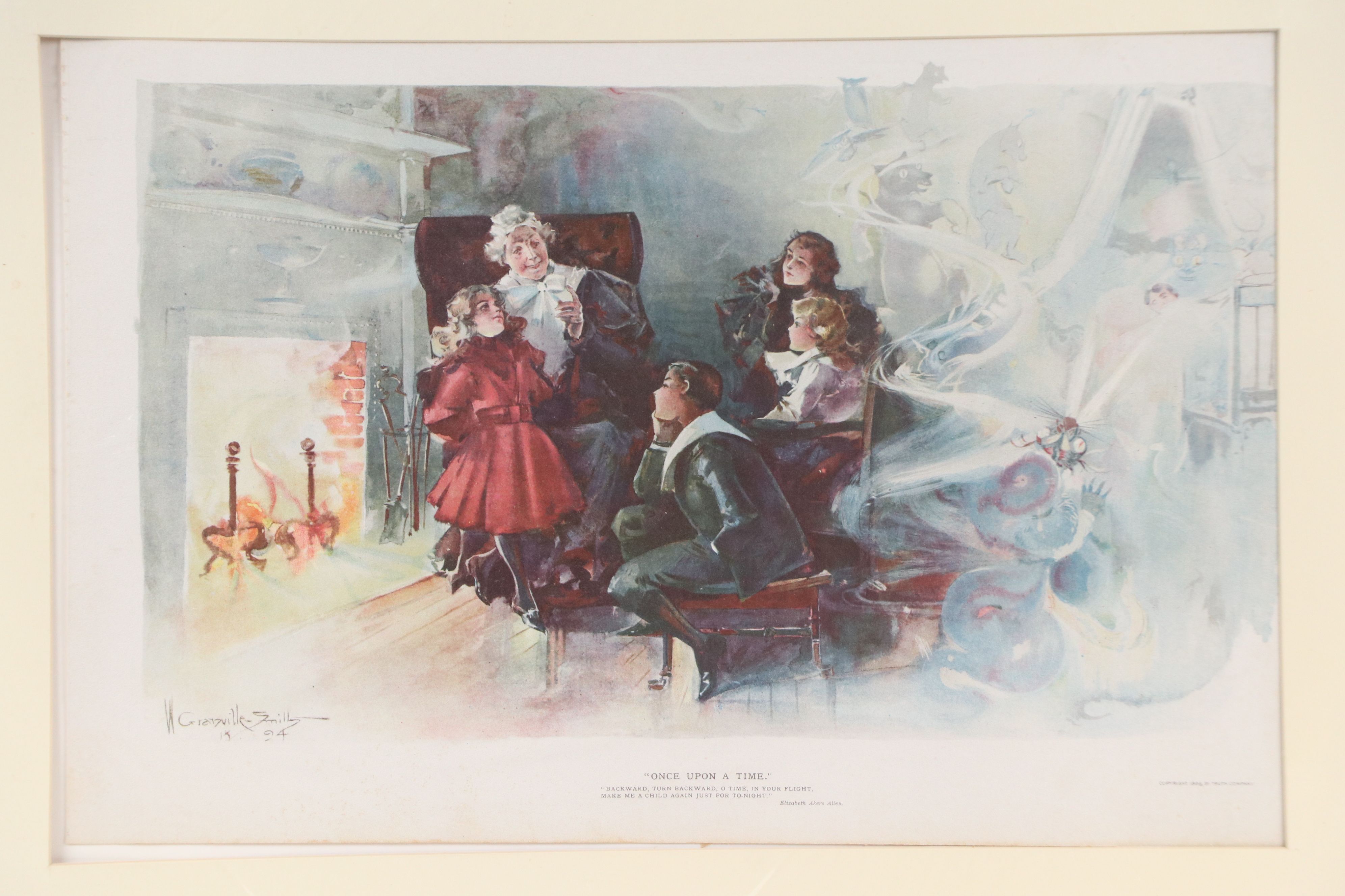 After Walter Granville-Smith Relief Halftone "Once Upon a Time" and "A Toast"