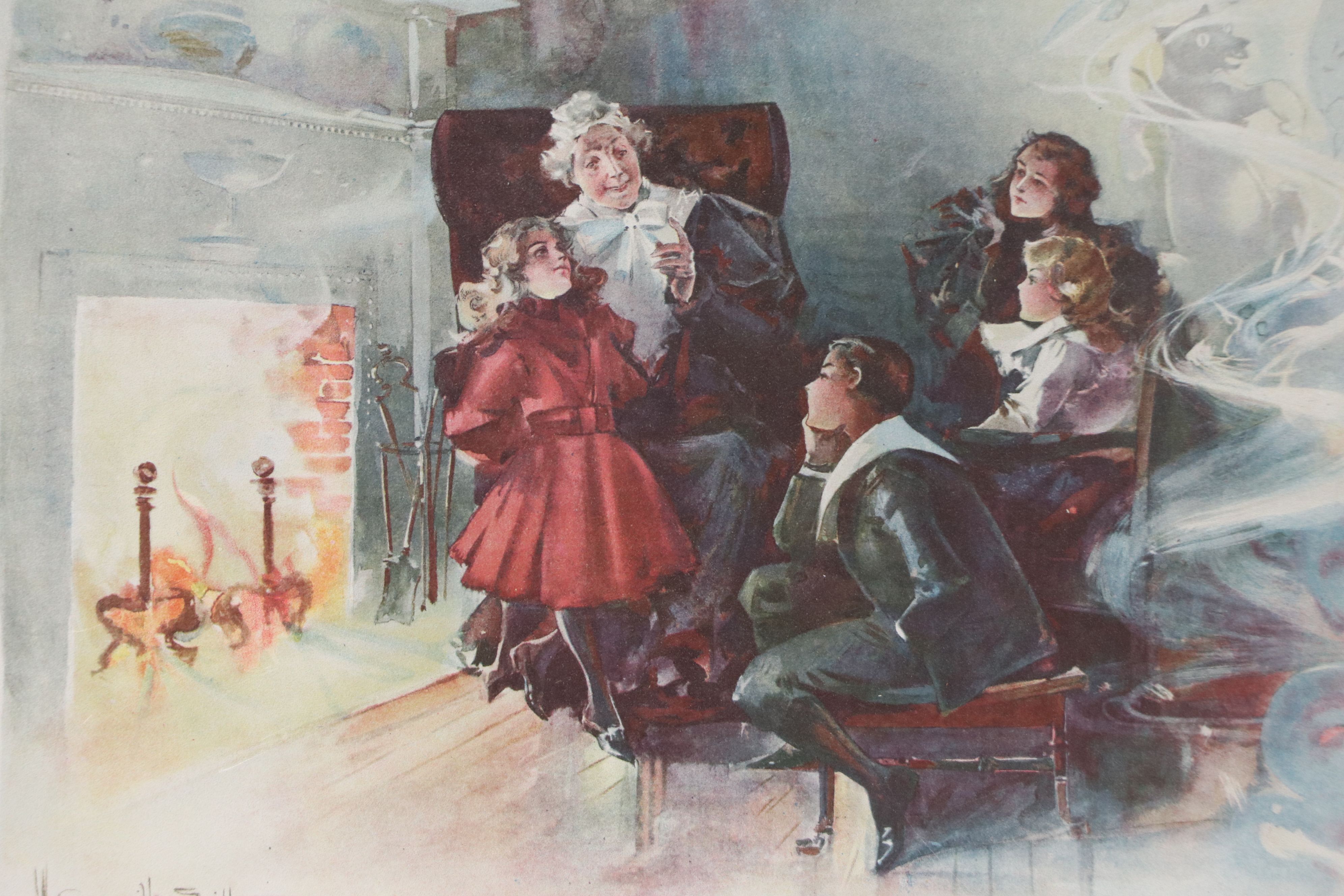 After Walter Granville-Smith Relief Halftone "Once Upon a Time" and "A Toast"