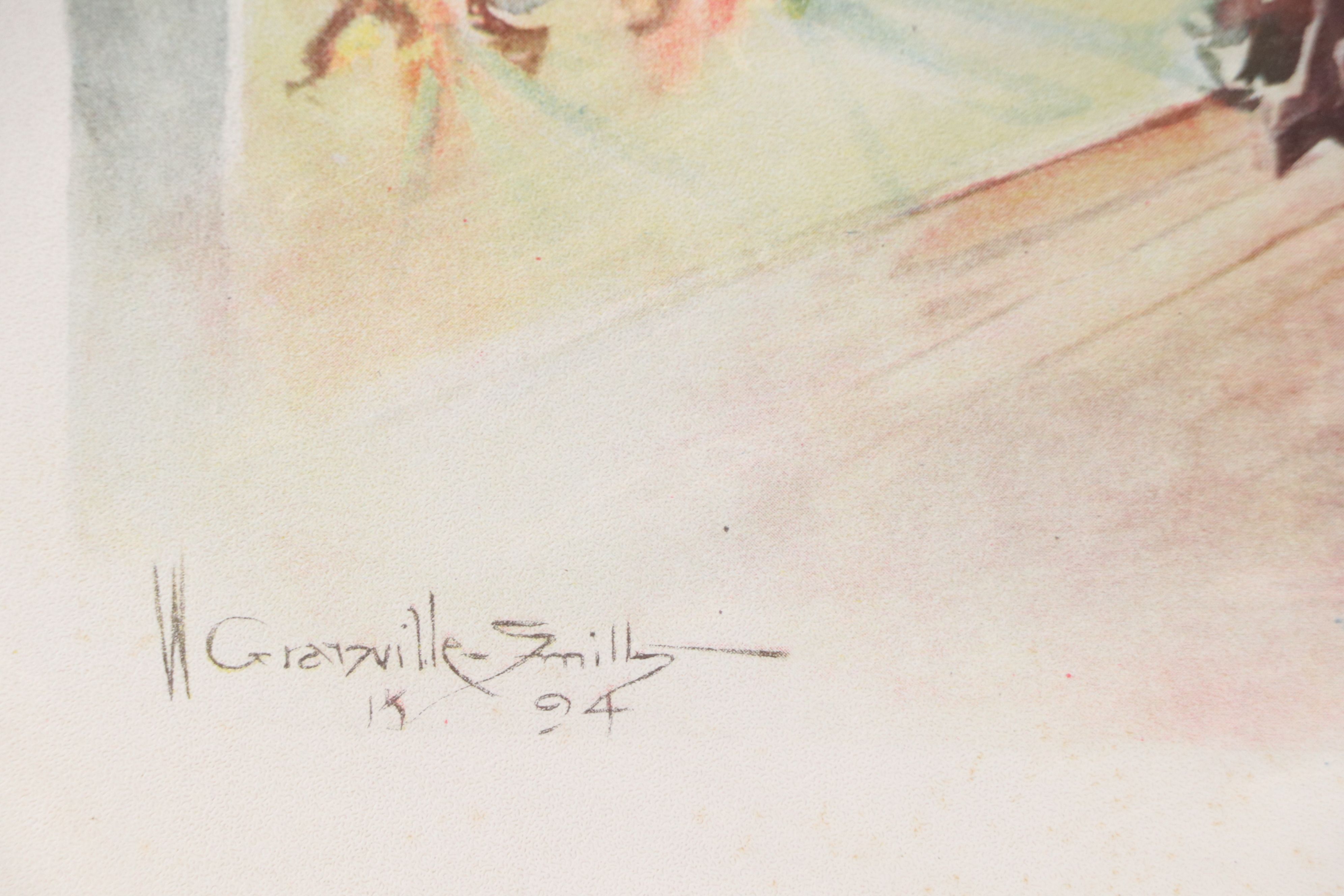 After Walter Granville-Smith Relief Halftone "Once Upon a Time" and "A Toast"