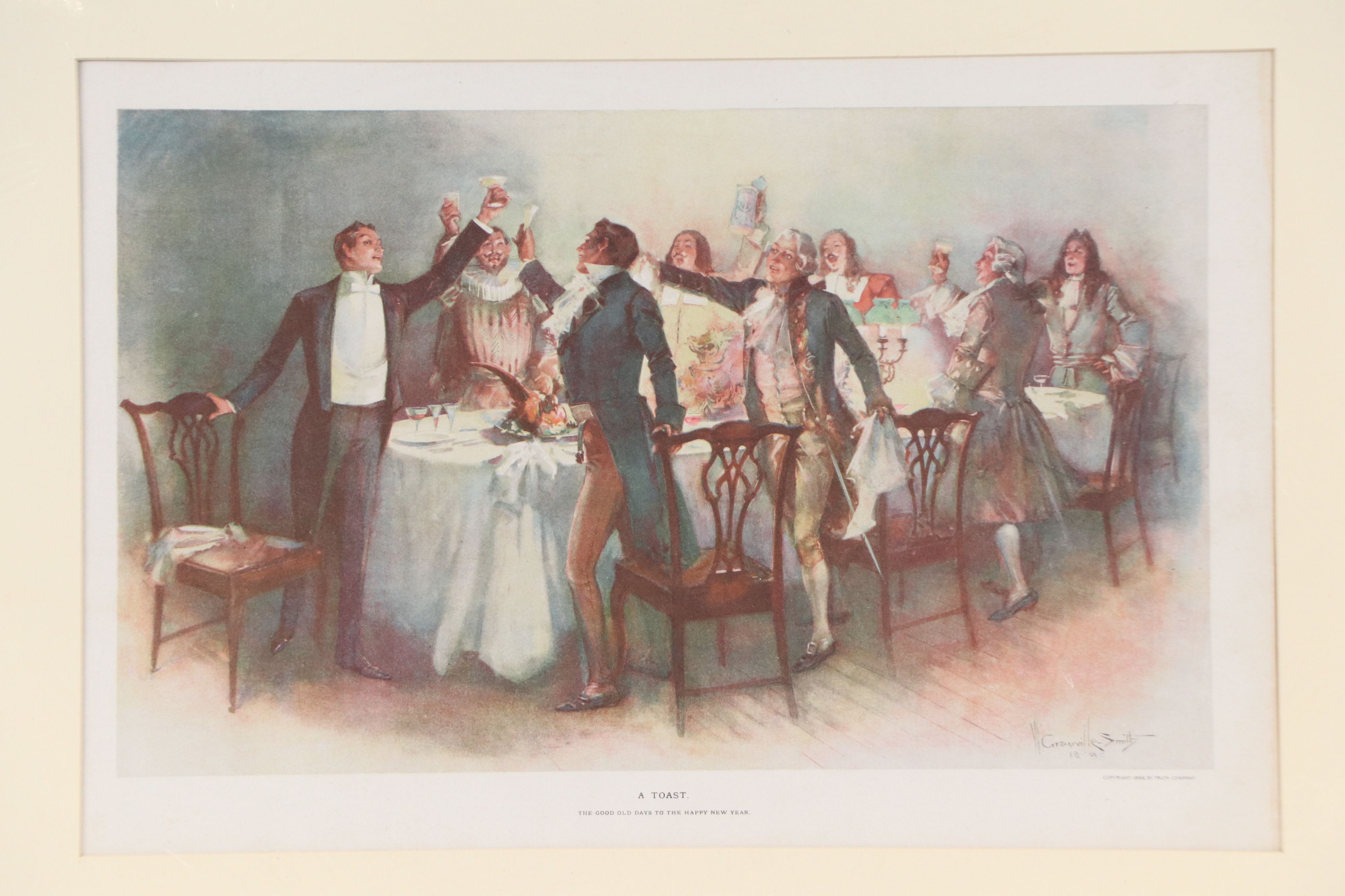 After Walter Granville-Smith Relief Halftone "Once Upon a Time" and "A Toast"