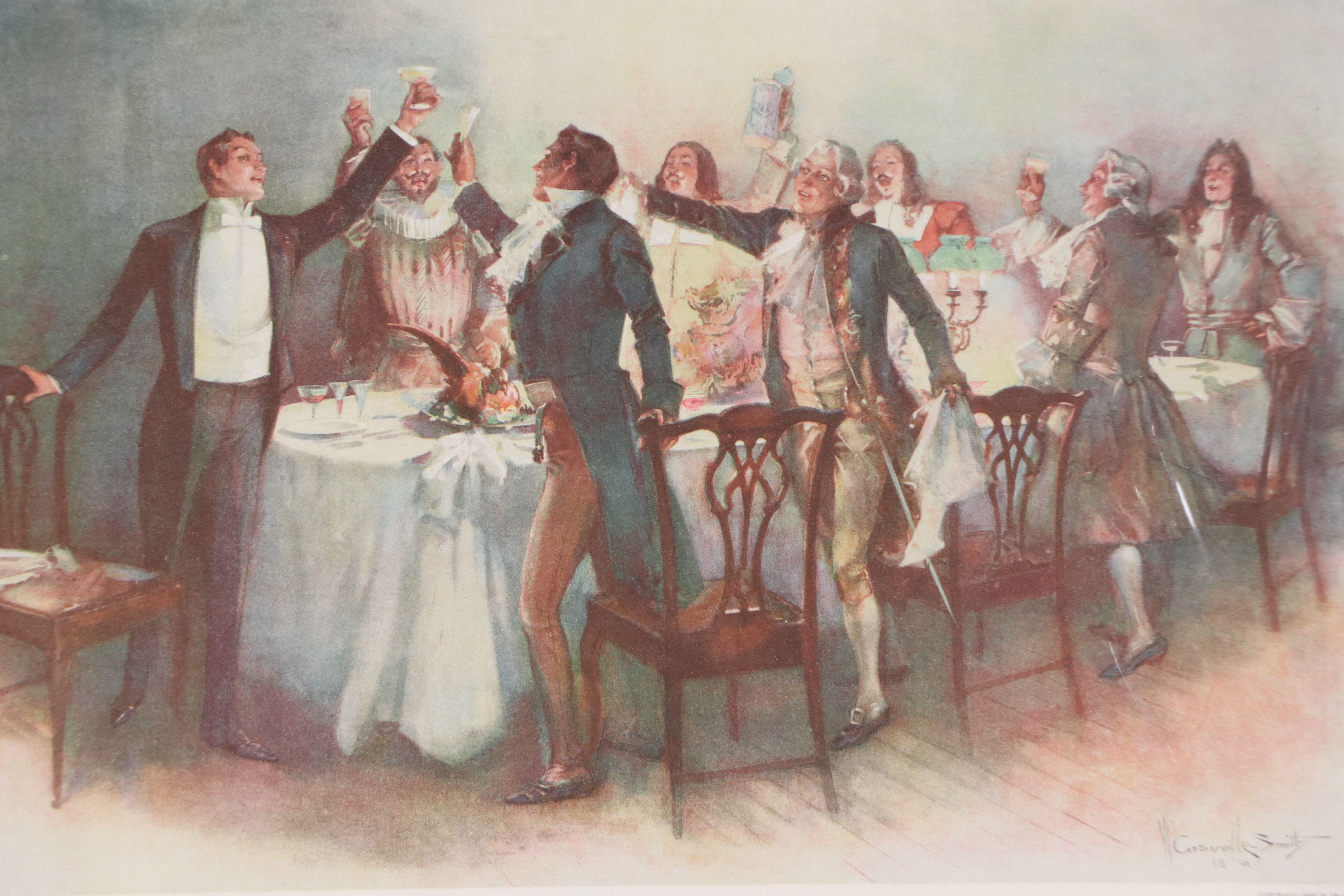 After Walter Granville-Smith Relief Halftone "Once Upon a Time" and "A Toast"