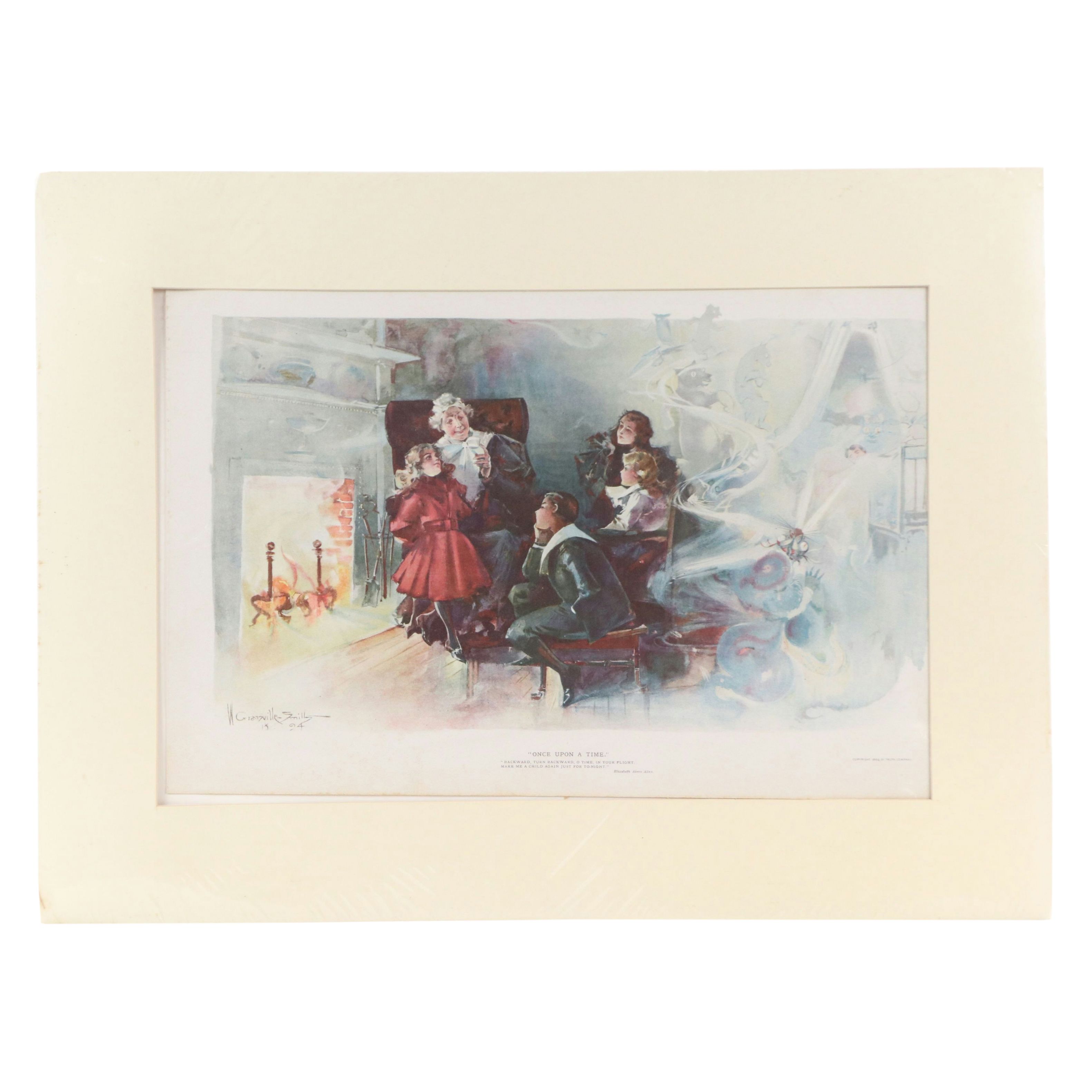 After Walter Granville-Smith Relief Halftone "Once Upon a Time" and "A Toast"