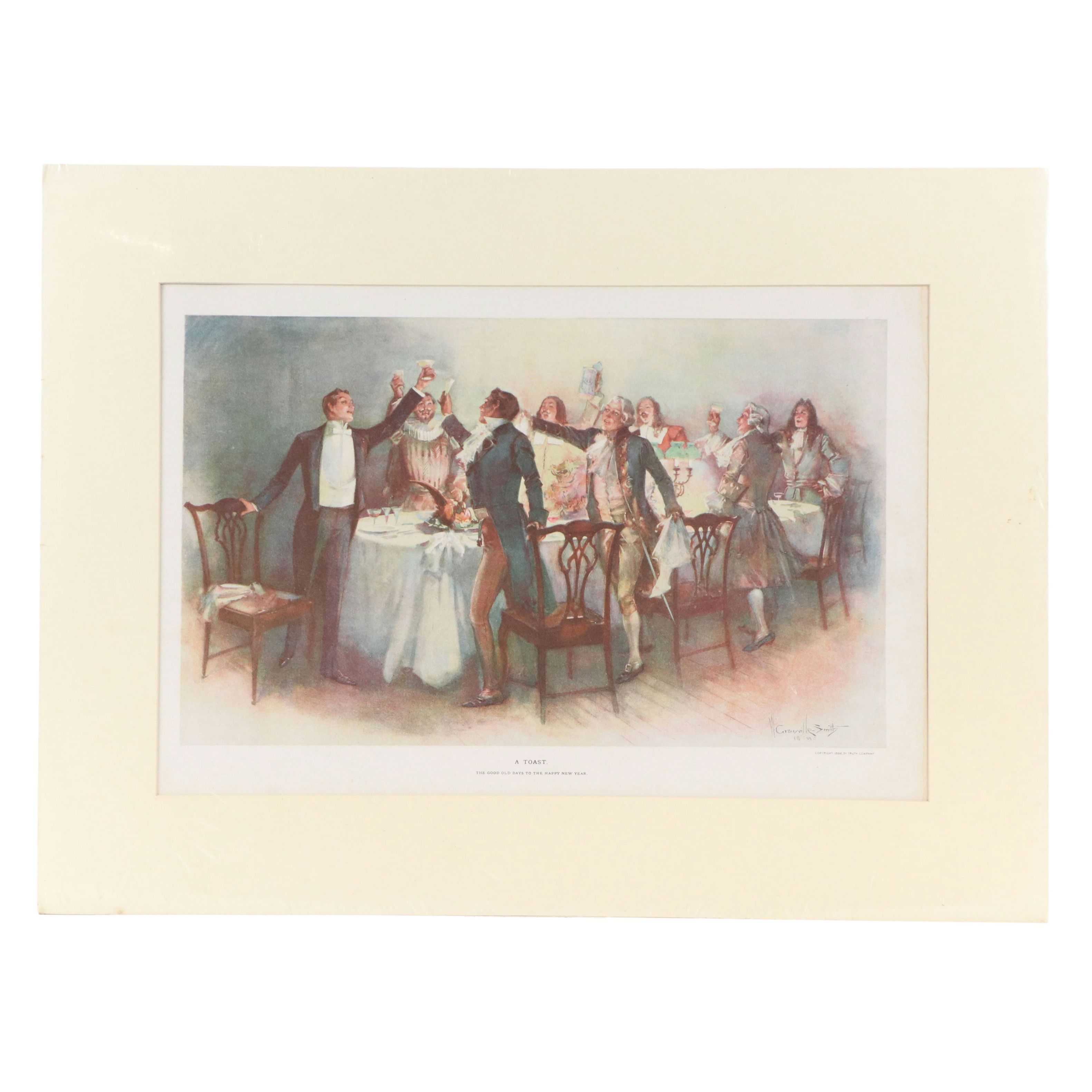 After Walter Granville-Smith Relief Halftone "Once Upon a Time" and "A Toast"