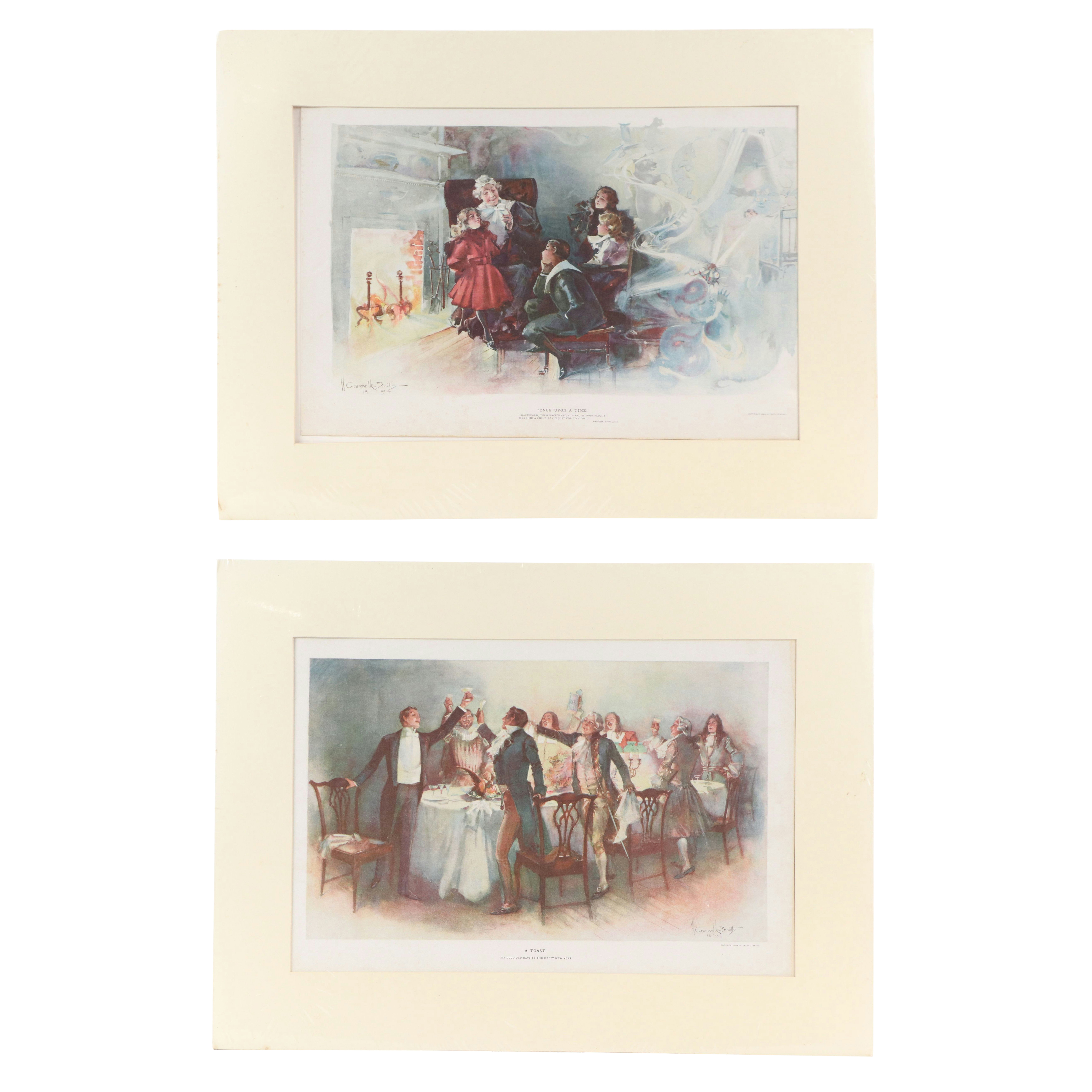 After Walter Granville-Smith Relief Halftone "Once Upon a Time" and "A Toast"