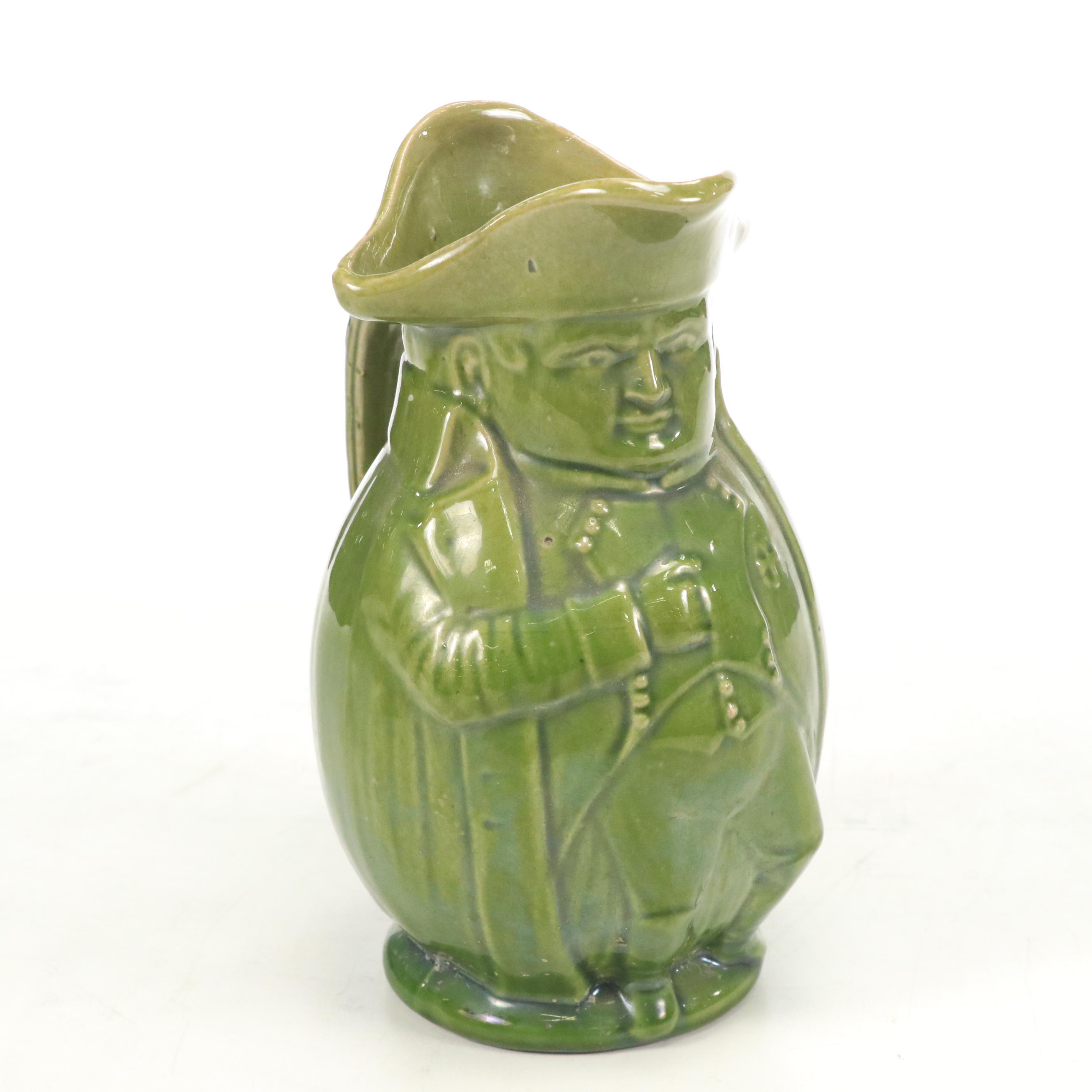 Harvest Goods Embossed Bird Stoneware Pitcher with Other Majolica Style Pitchers