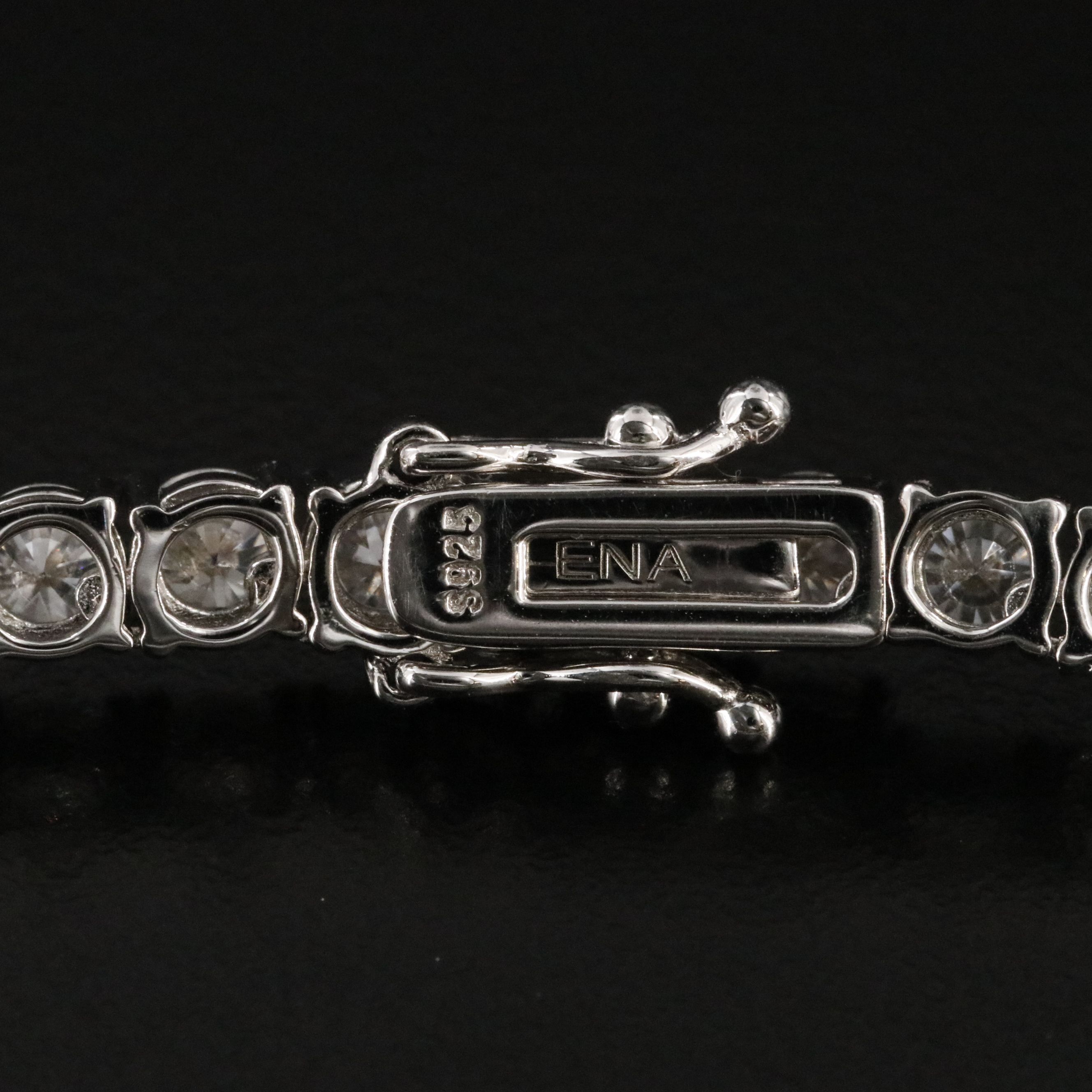 Sterling Moissanite Line Necklace