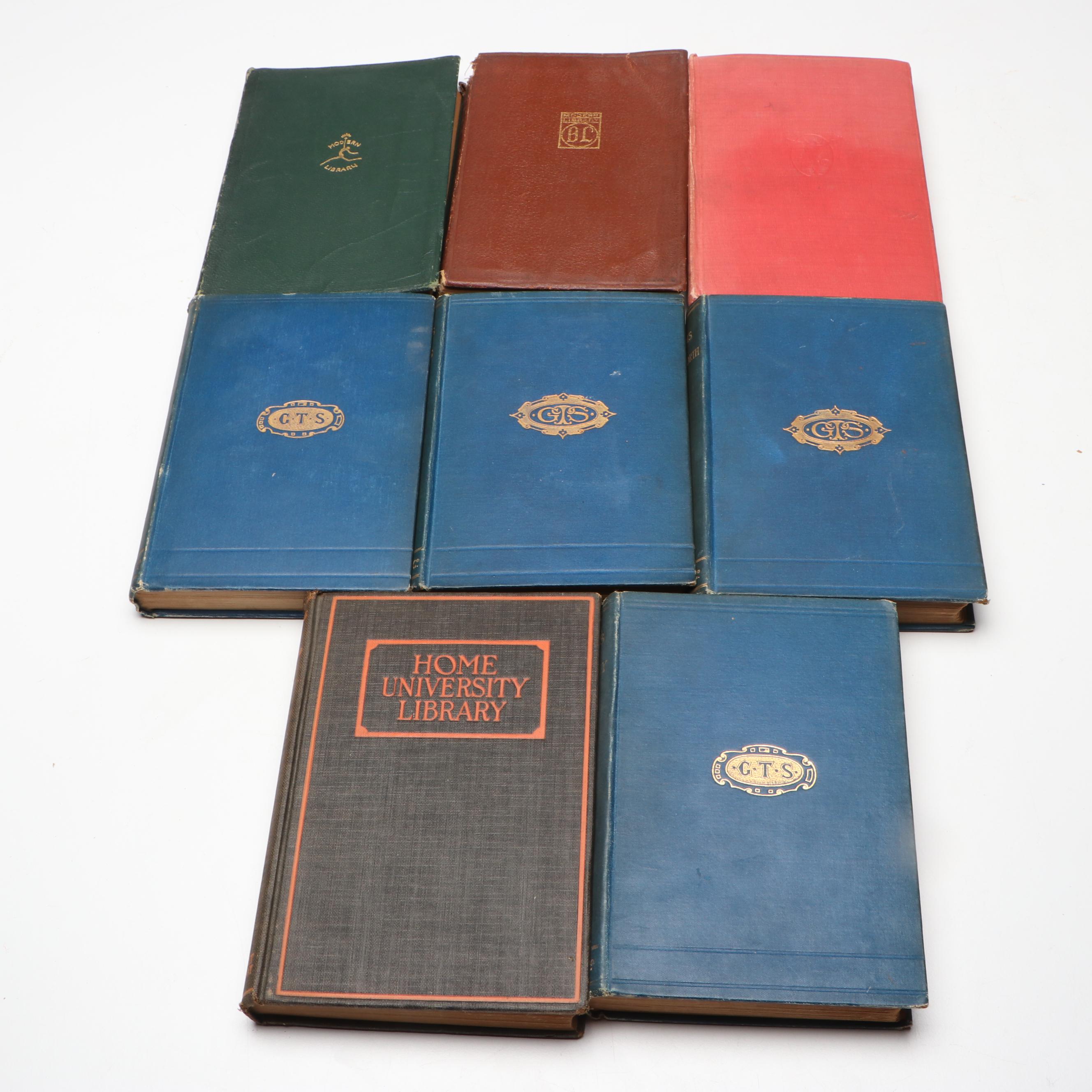 "Poems of Shelley" with More Golden Treasury Series Poetry and Other Books