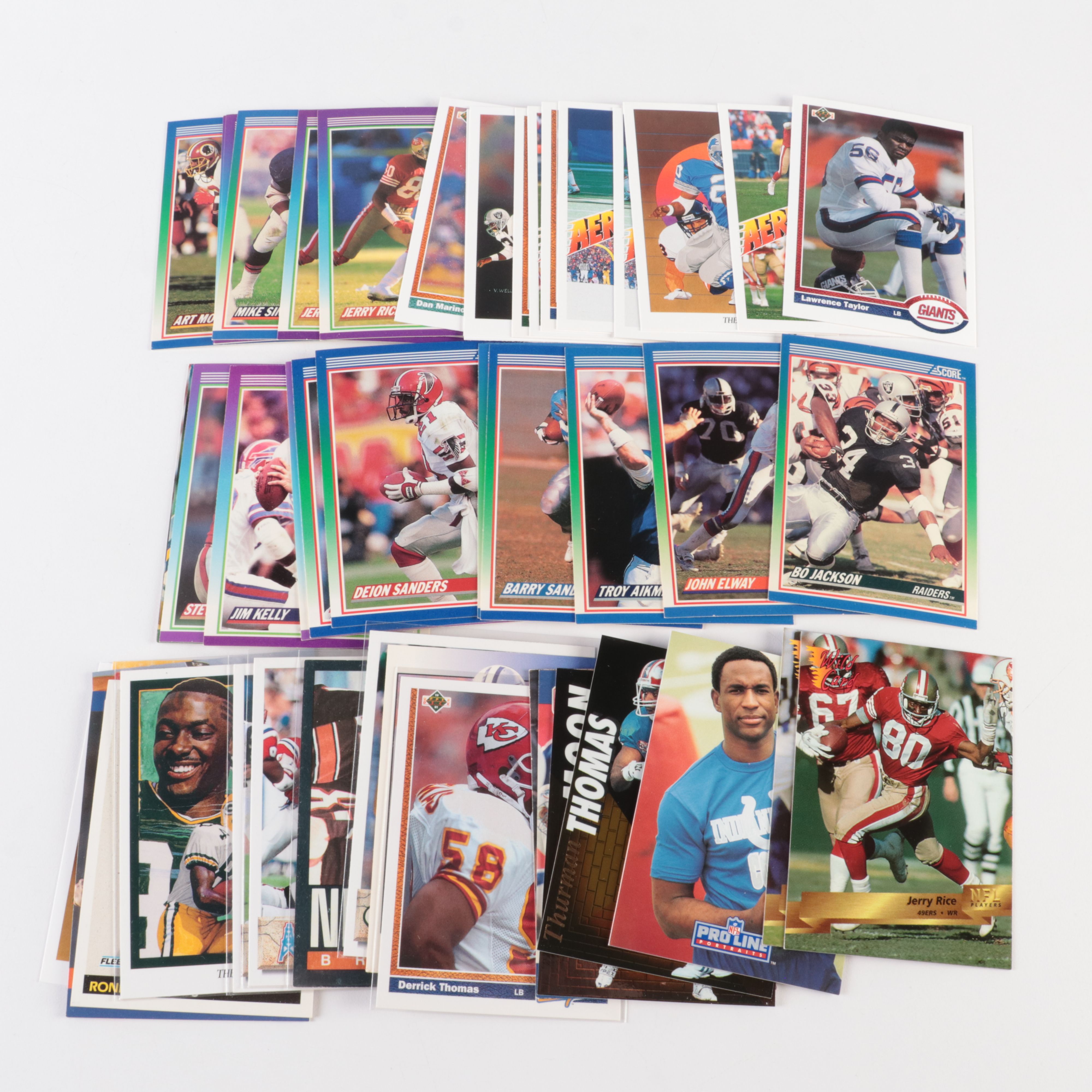 600+ Football Cards with Harper, Ross, Johnson, and Doleman Signed