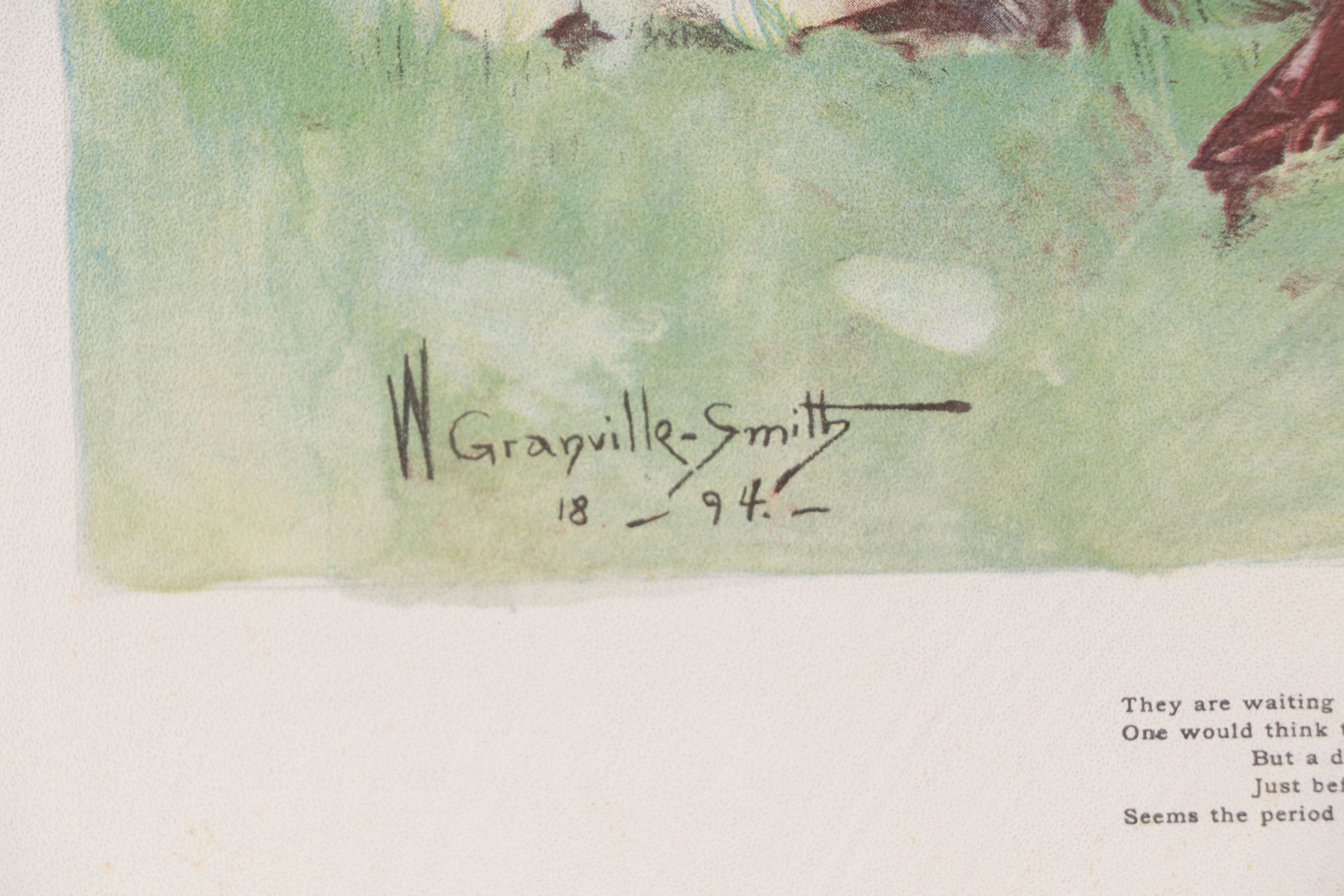 After Walter Granville-Smith "Love's Idleness" and More Relief Halftone Prints