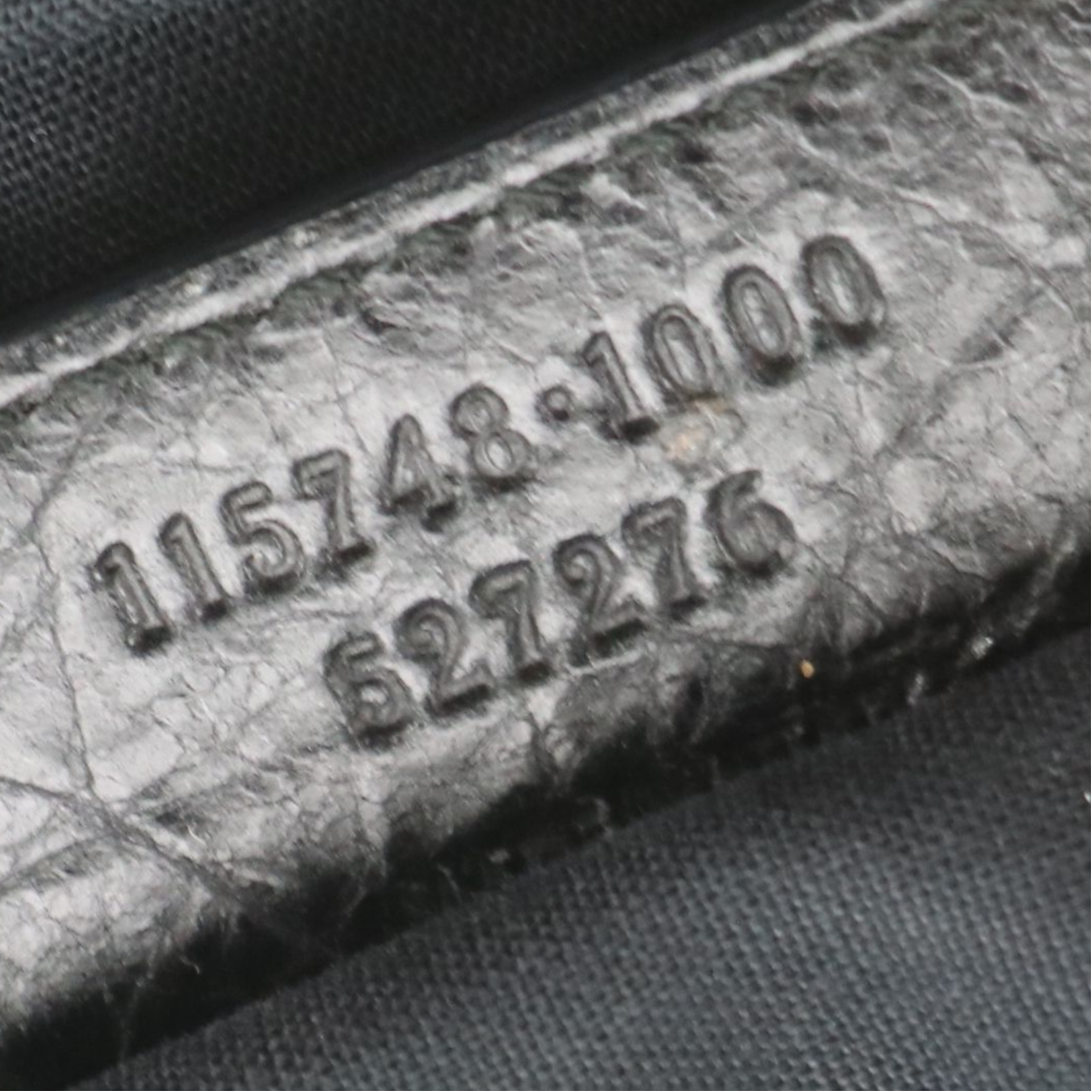 Balenciaga Le City Two-Way Bag in Black Distressed Lambskin Leather