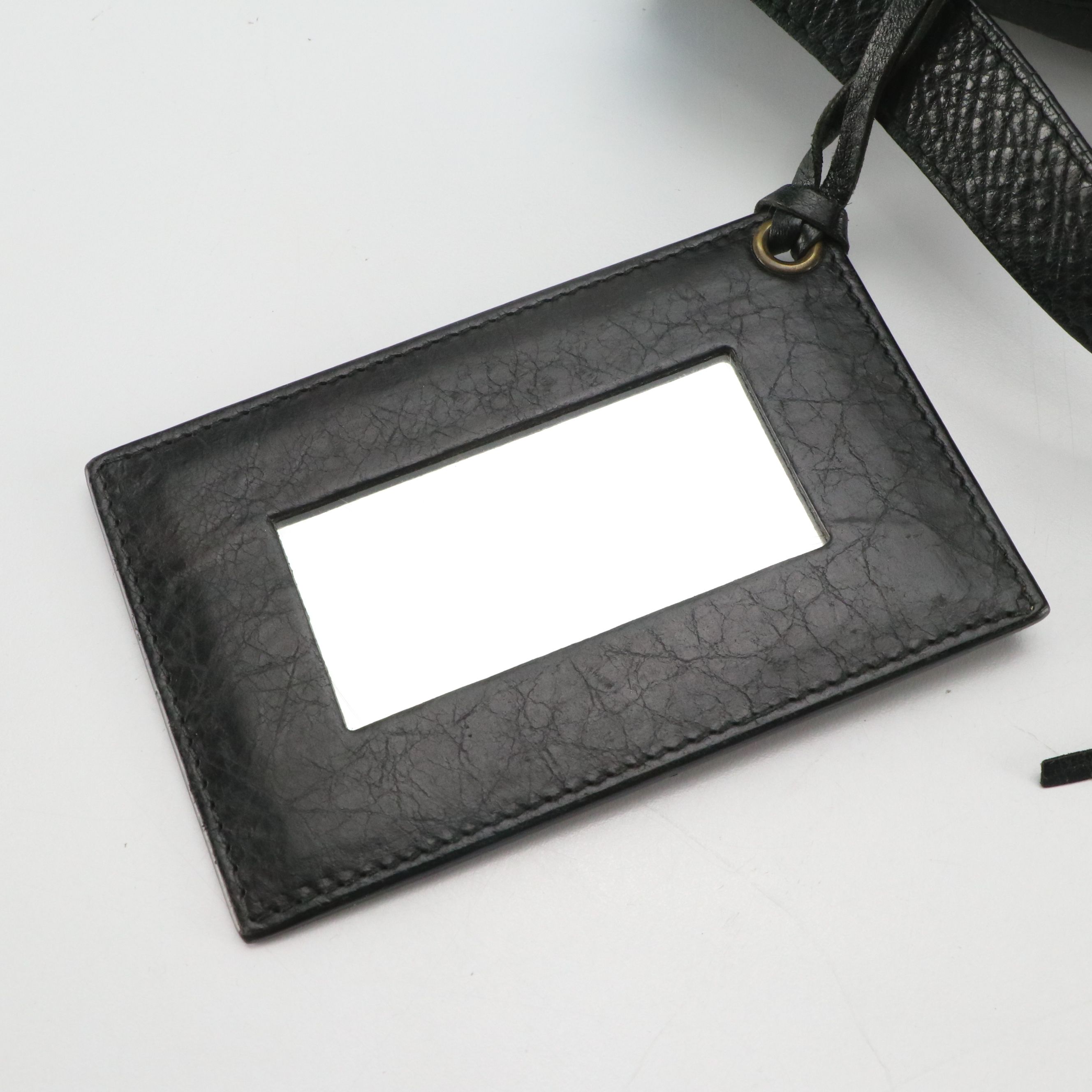 Balenciaga Le City Two-Way Bag in Black Distressed Lambskin Leather