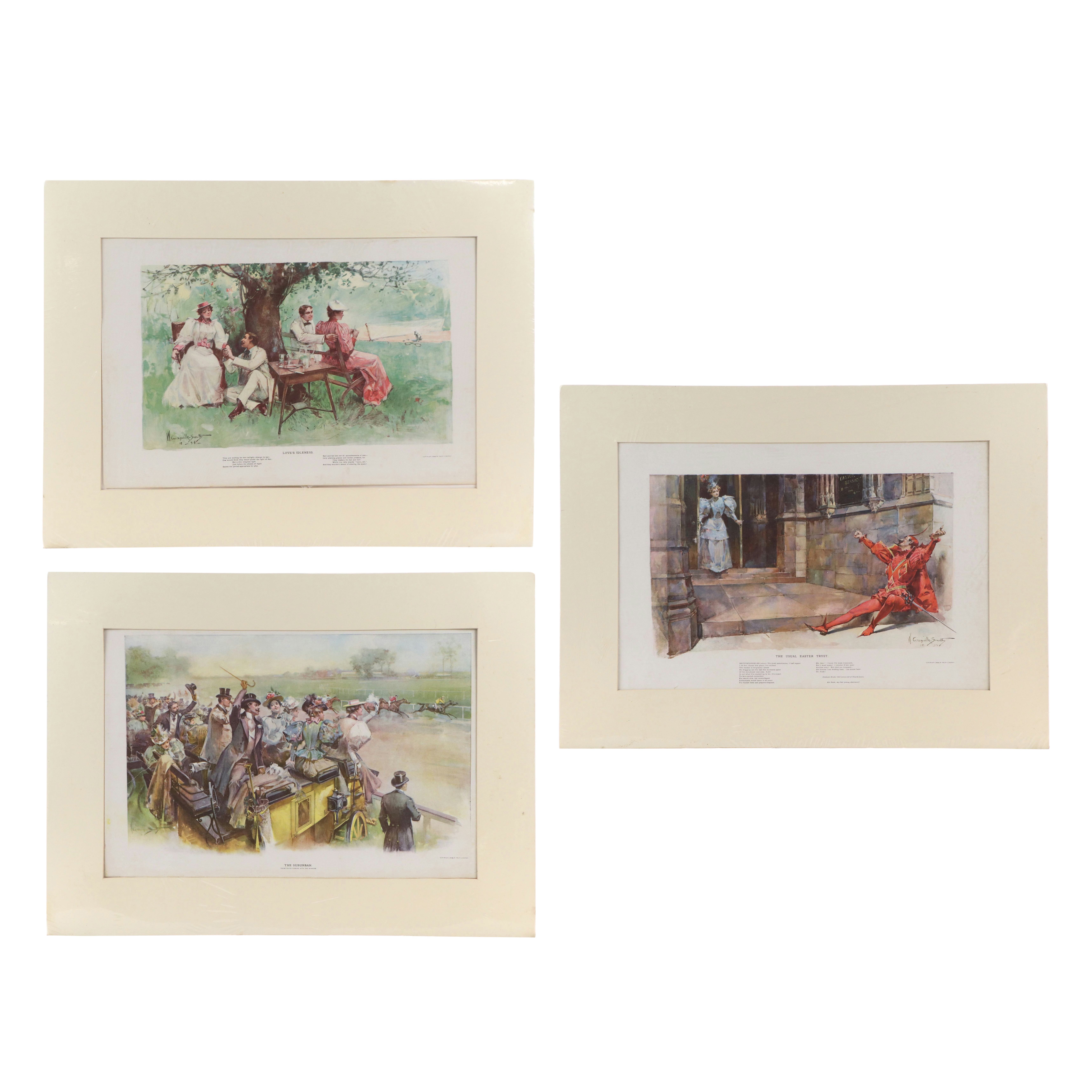 After Walter Granville-Smith "Love's Idleness" and More Relief Halftone Prints