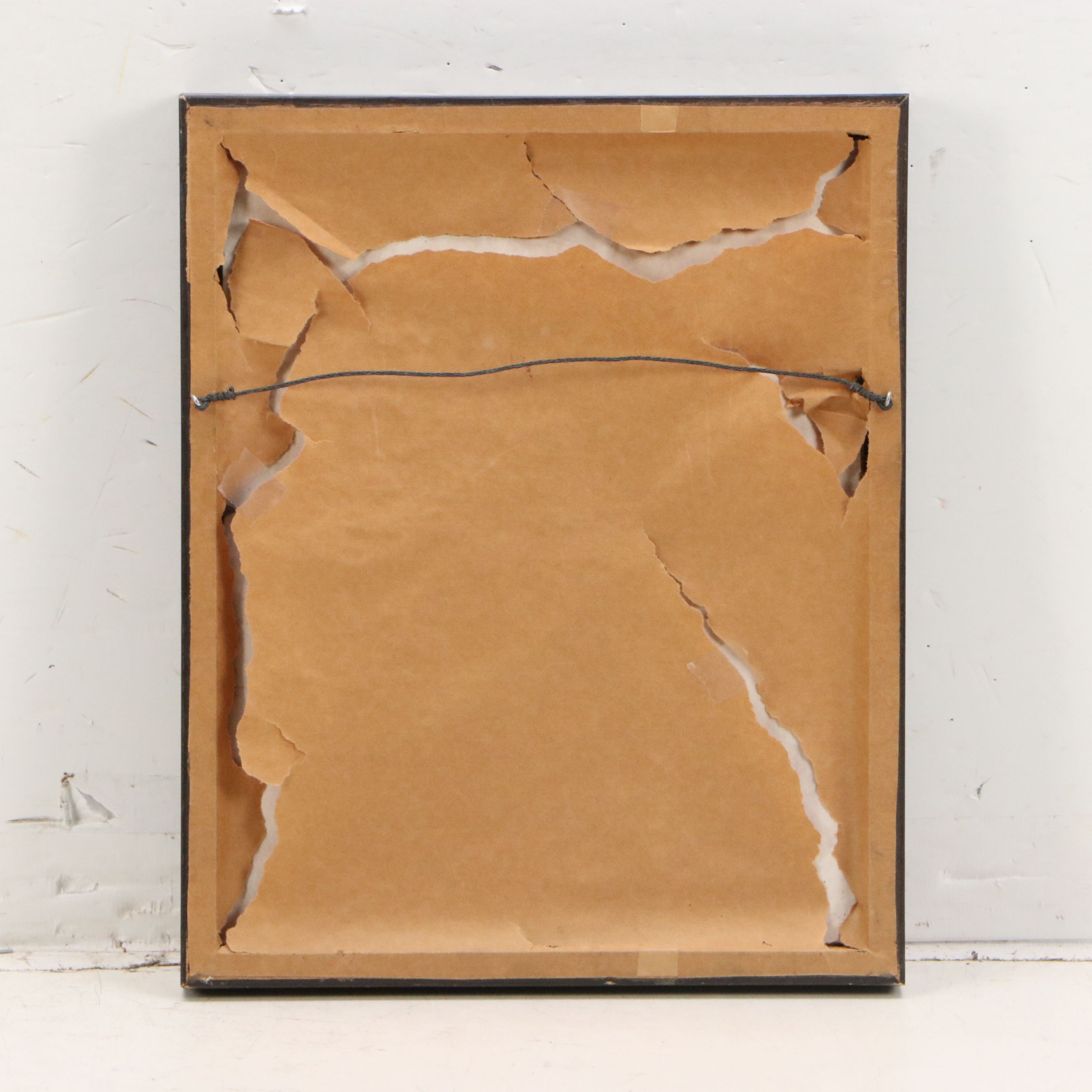 Gouache Painting of Snowy Woodland Landscape, Late 20th to 21st Century