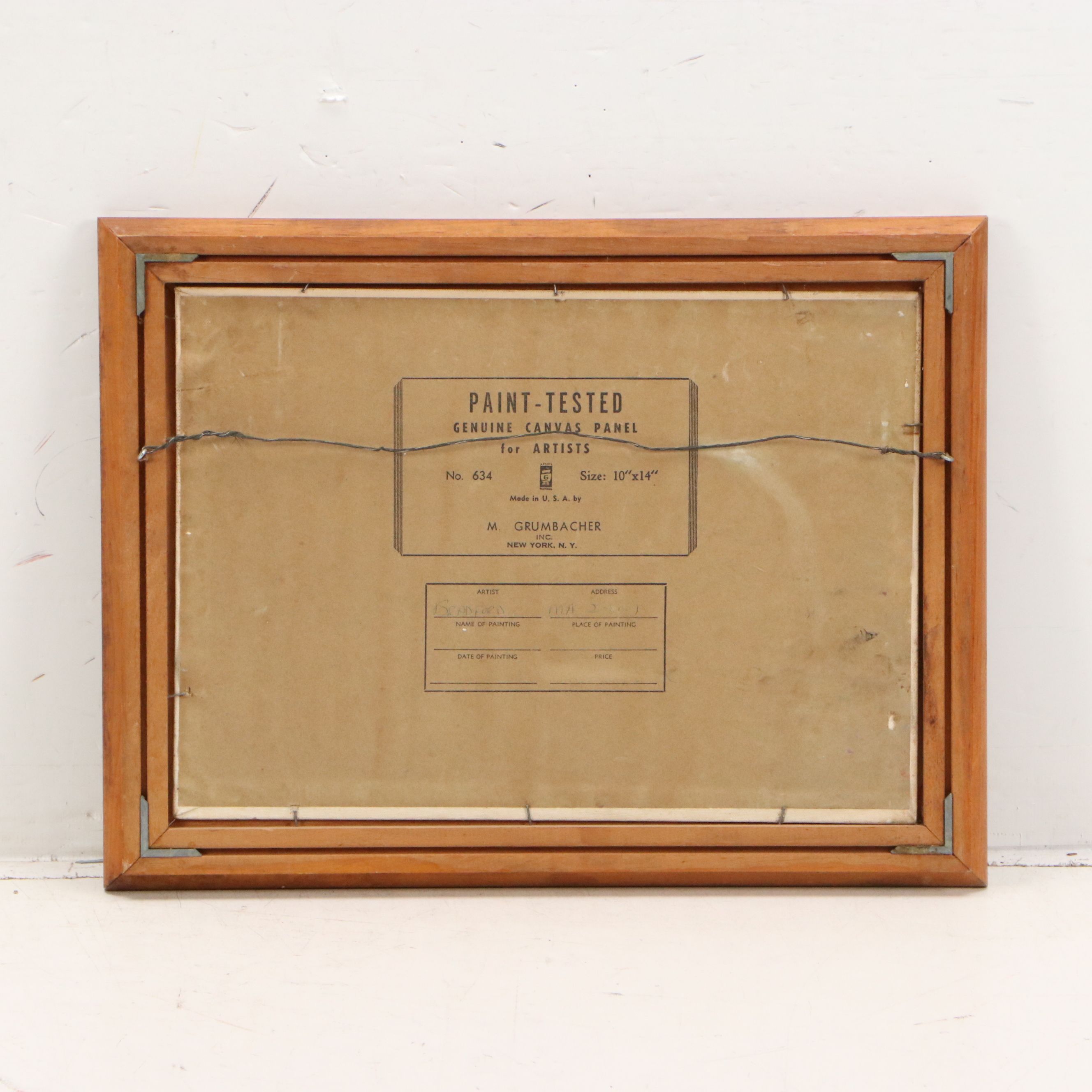 M. Bradford Desert Landscape Oil Painting, 20th Century