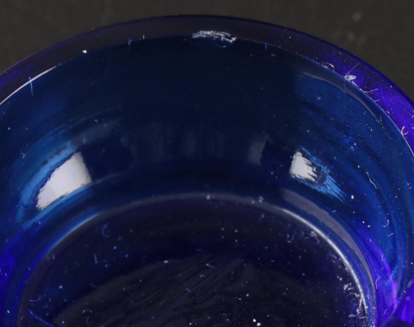 Webster Sterling Silver and Glass Salt Cellars with Salt Spoons