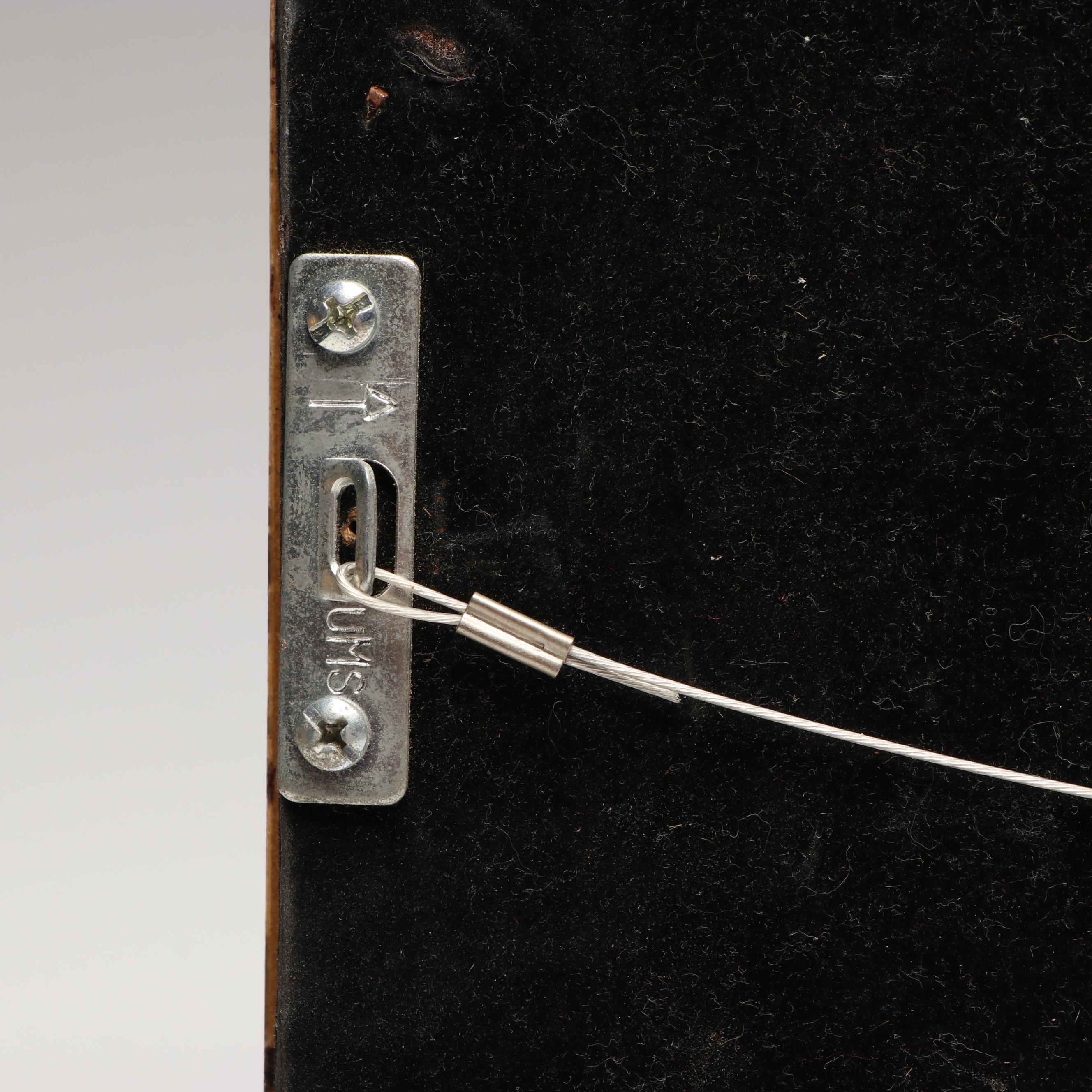 Chinese Porcelain Bowls in Wood Wall Hanging Display Case