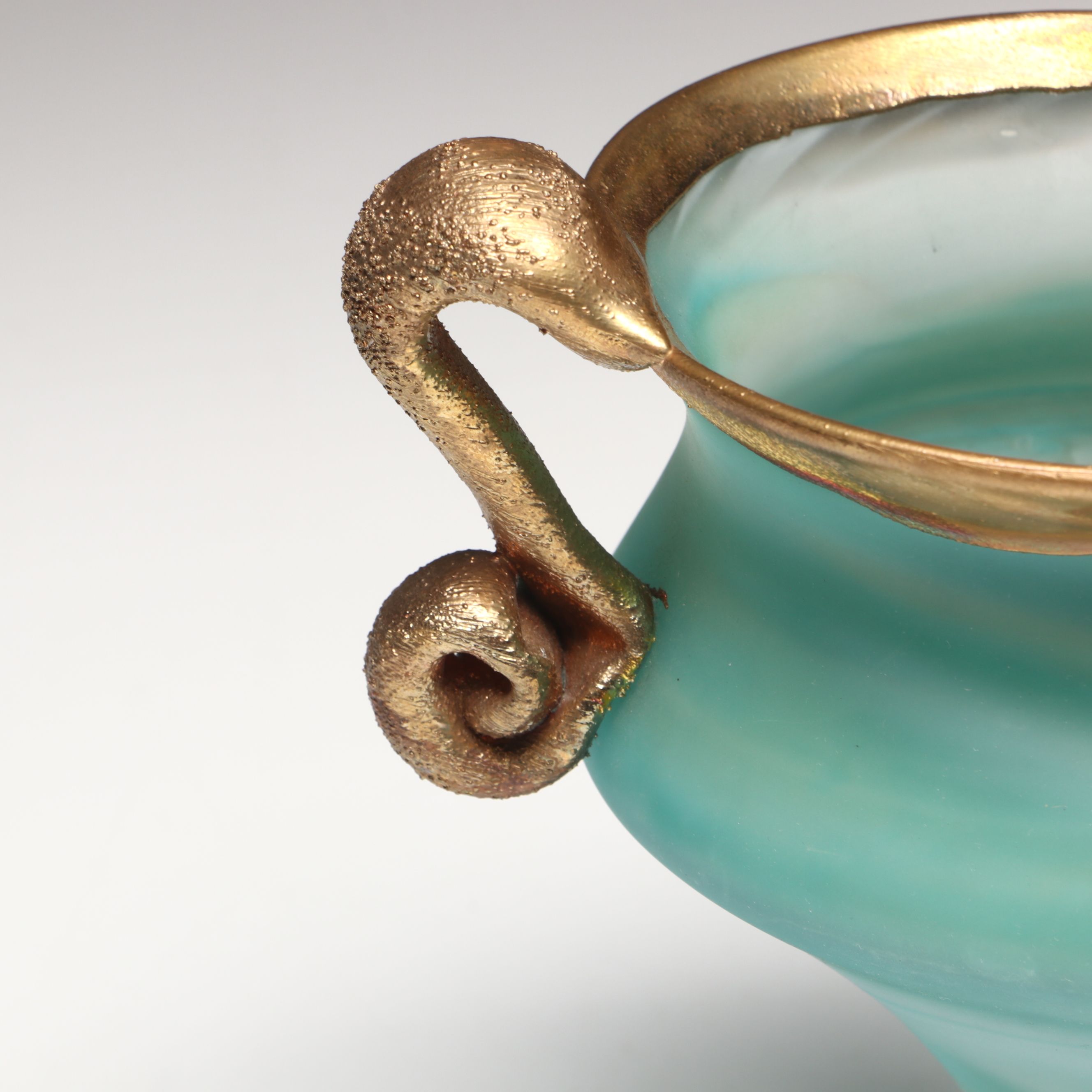 Romanian Valeriu Semenescu Pâte de Verre and Filip Ravert Art Glass Vessels