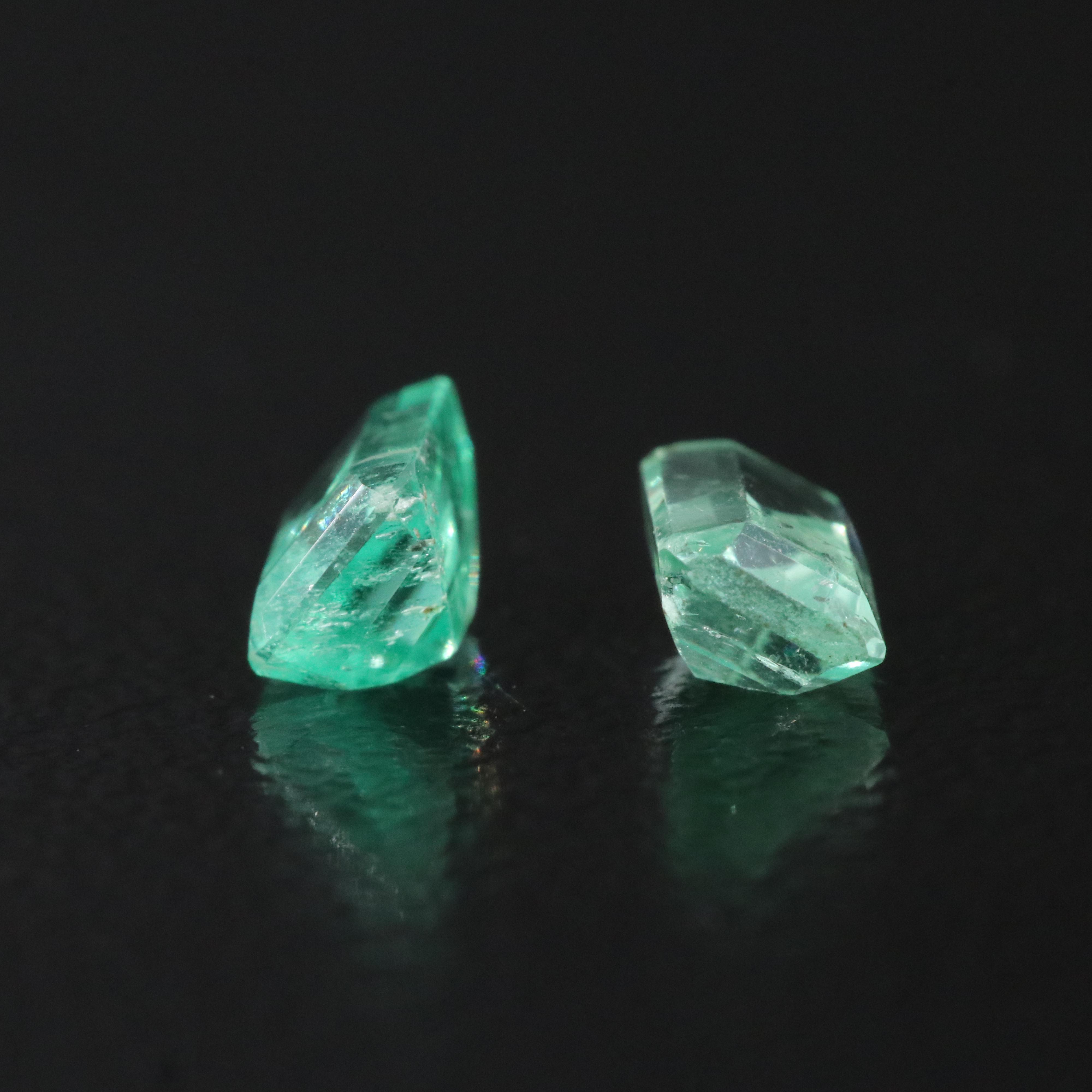 Loose 0.78 CTW Emerald Pair