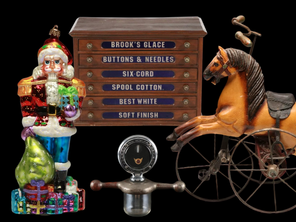 Primitive Charm & Holiday Whimsy: Antiques & Christopher Radko Ornaments