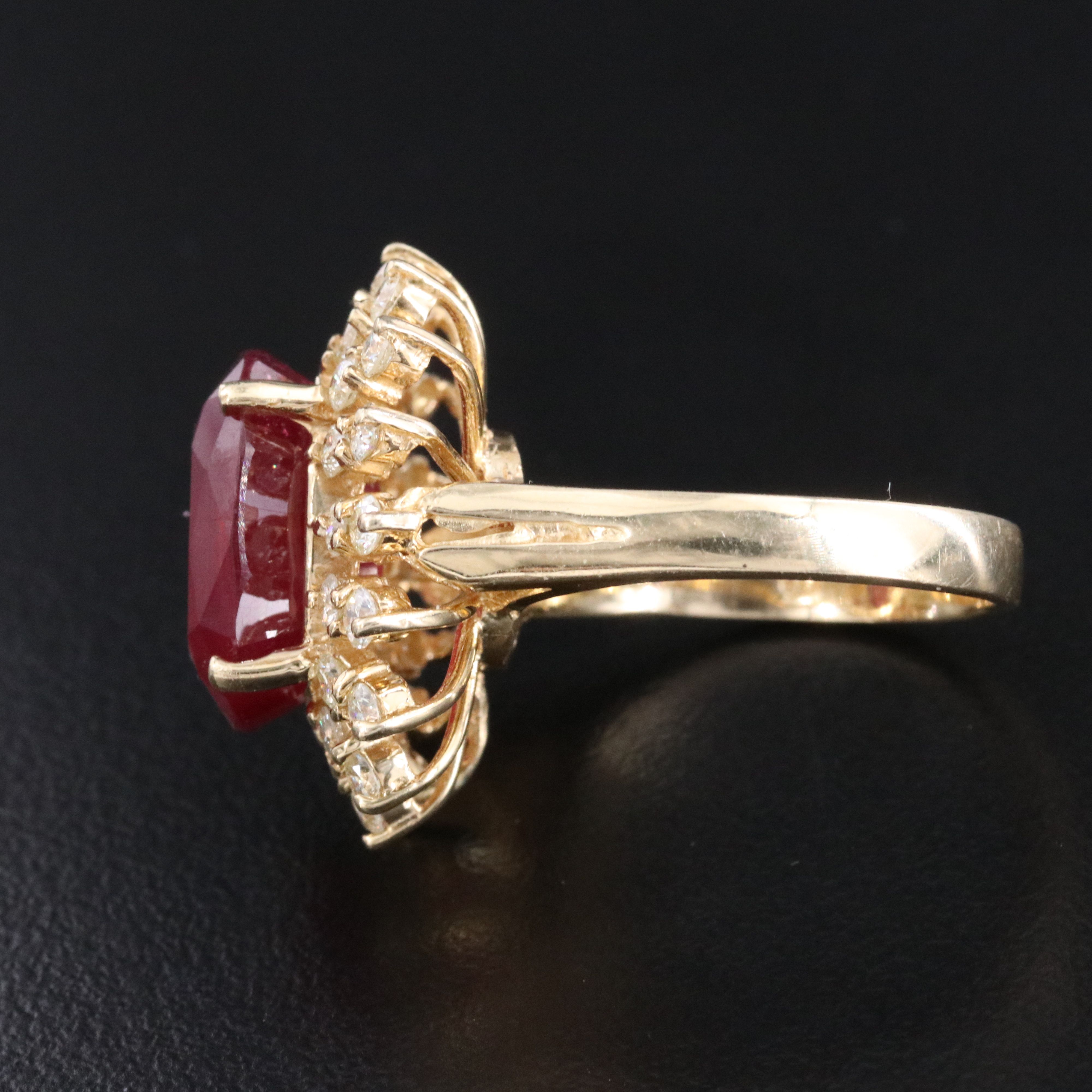 14K Filled Corundum and 1.01 CTW Diamond Ring