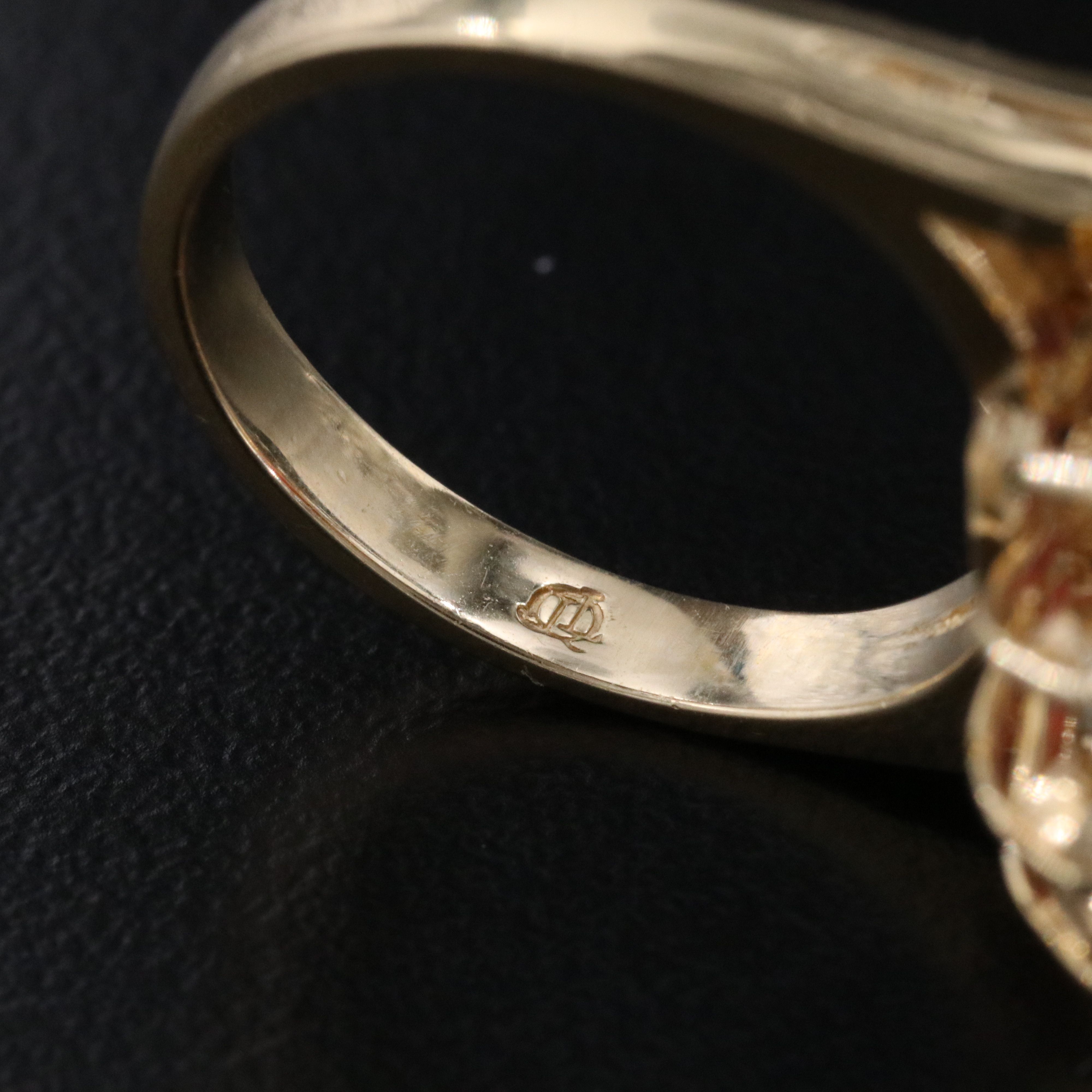 14K Filled Corundum and 1.01 CTW Diamond Ring