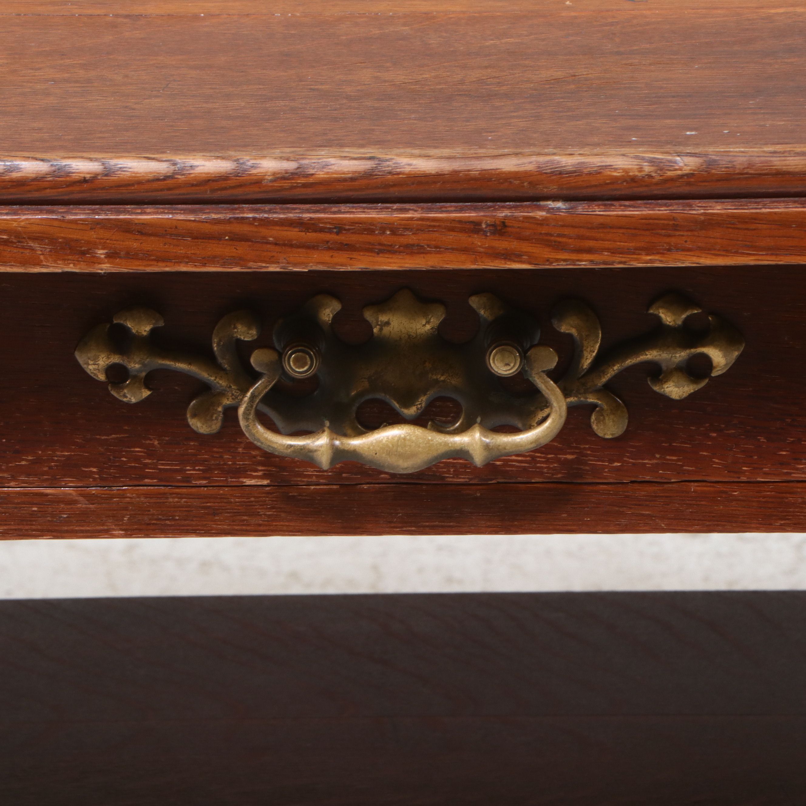 American Renaissance Revival Oak Library Table, Late 19th/Early 20th Century