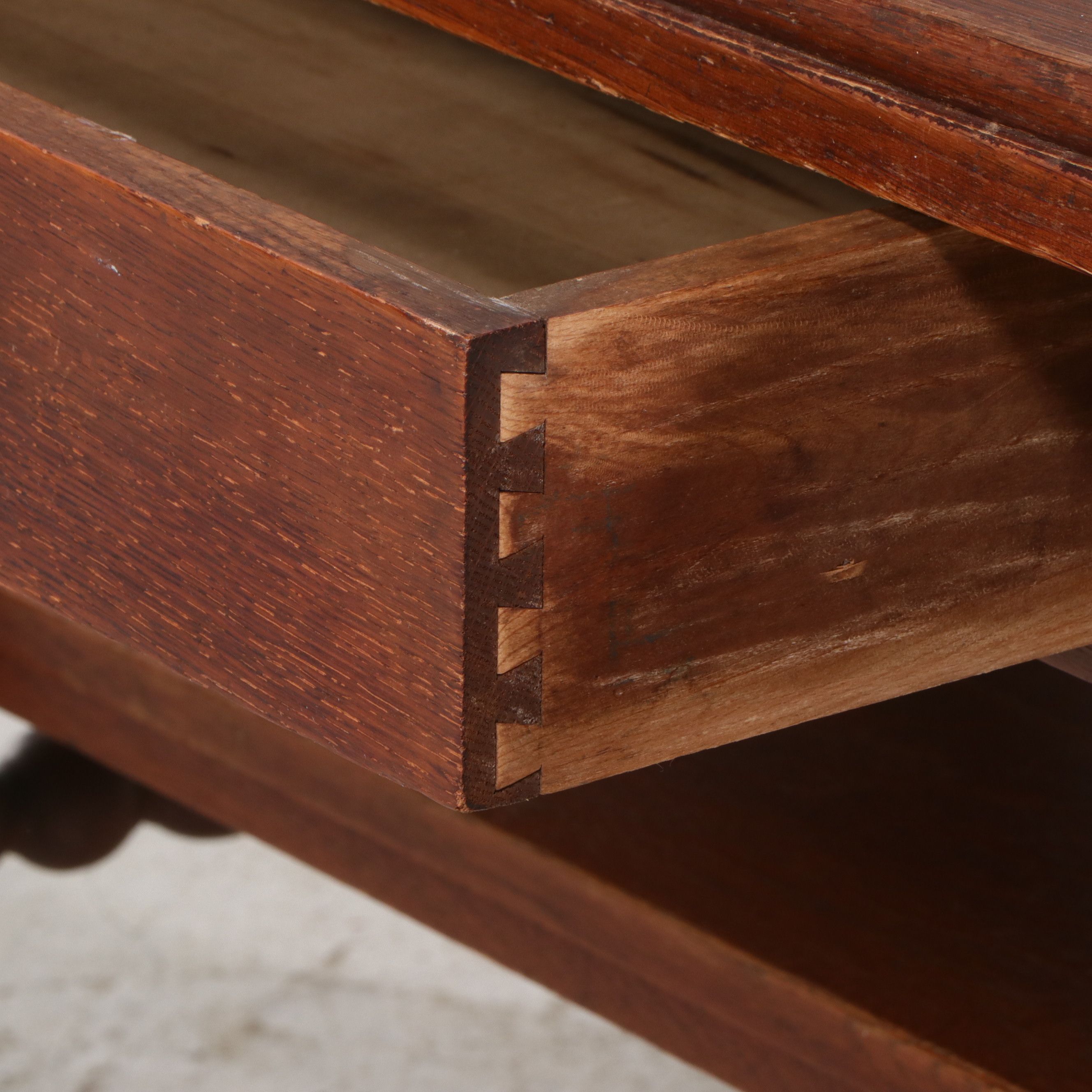 American Renaissance Revival Oak Library Table, Late 19th/Early 20th Century