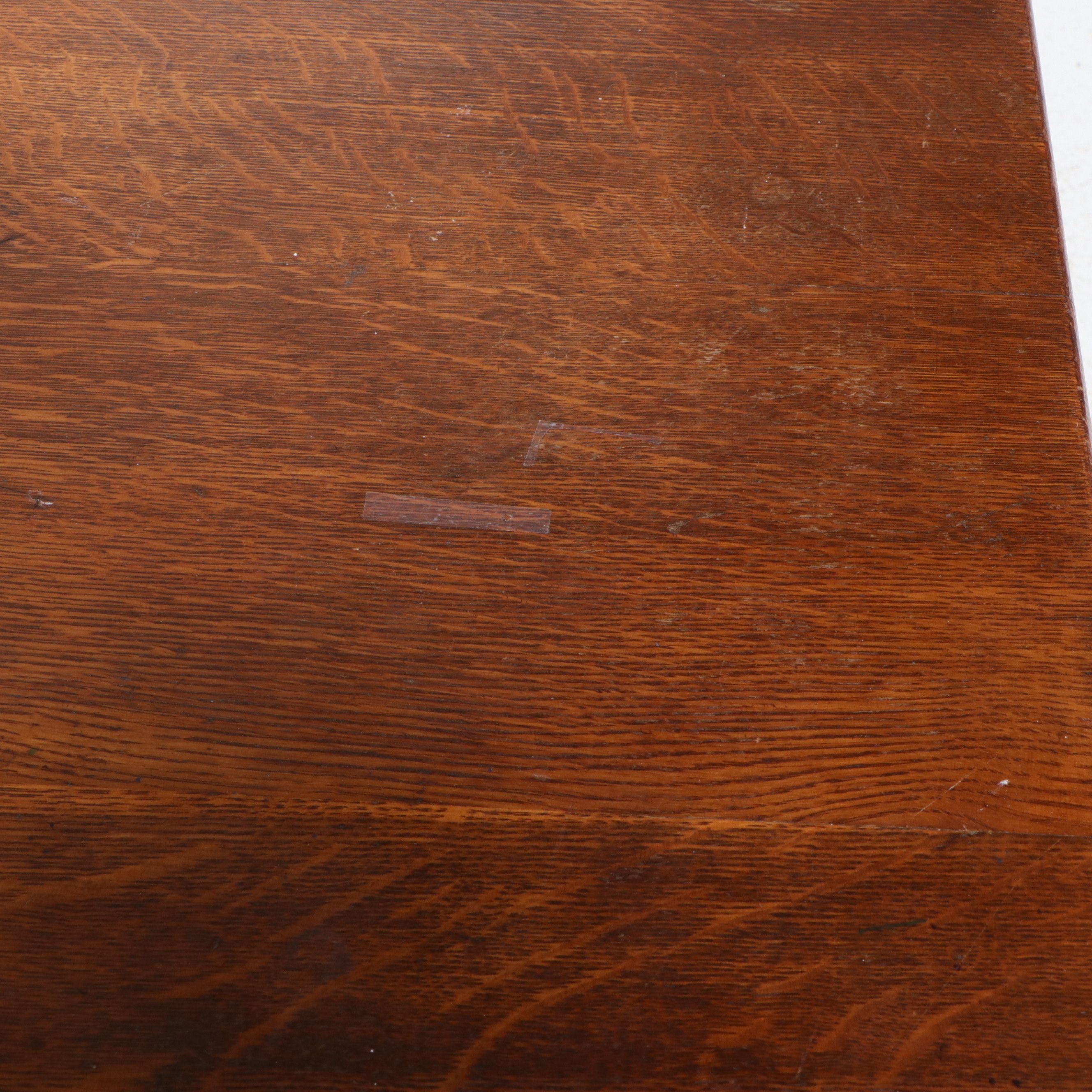 American Renaissance Revival Oak Library Table, Late 19th/Early 20th Century