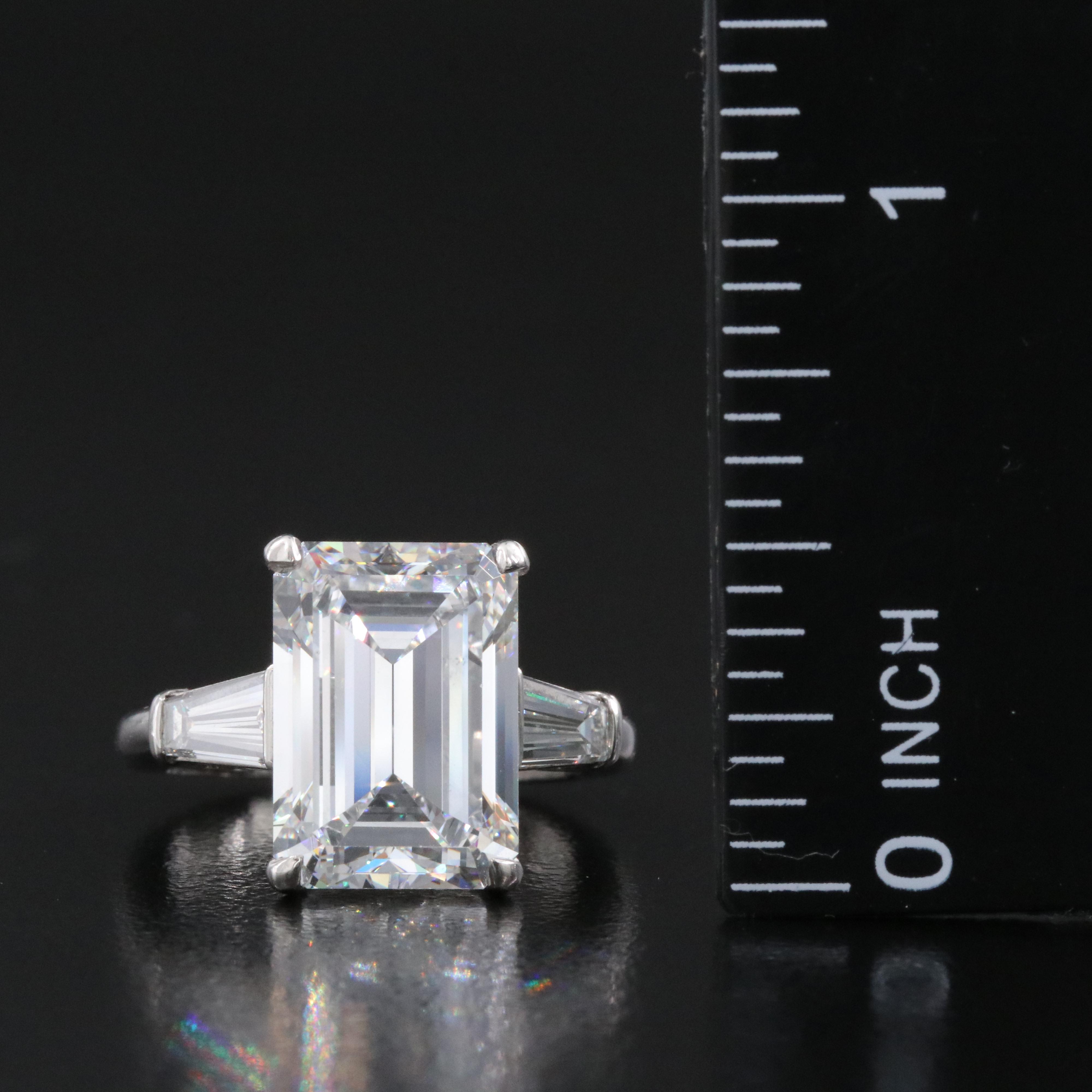 Tiffany & Co. Platinum 7.77 CTW Diamond Ring with GIA Report