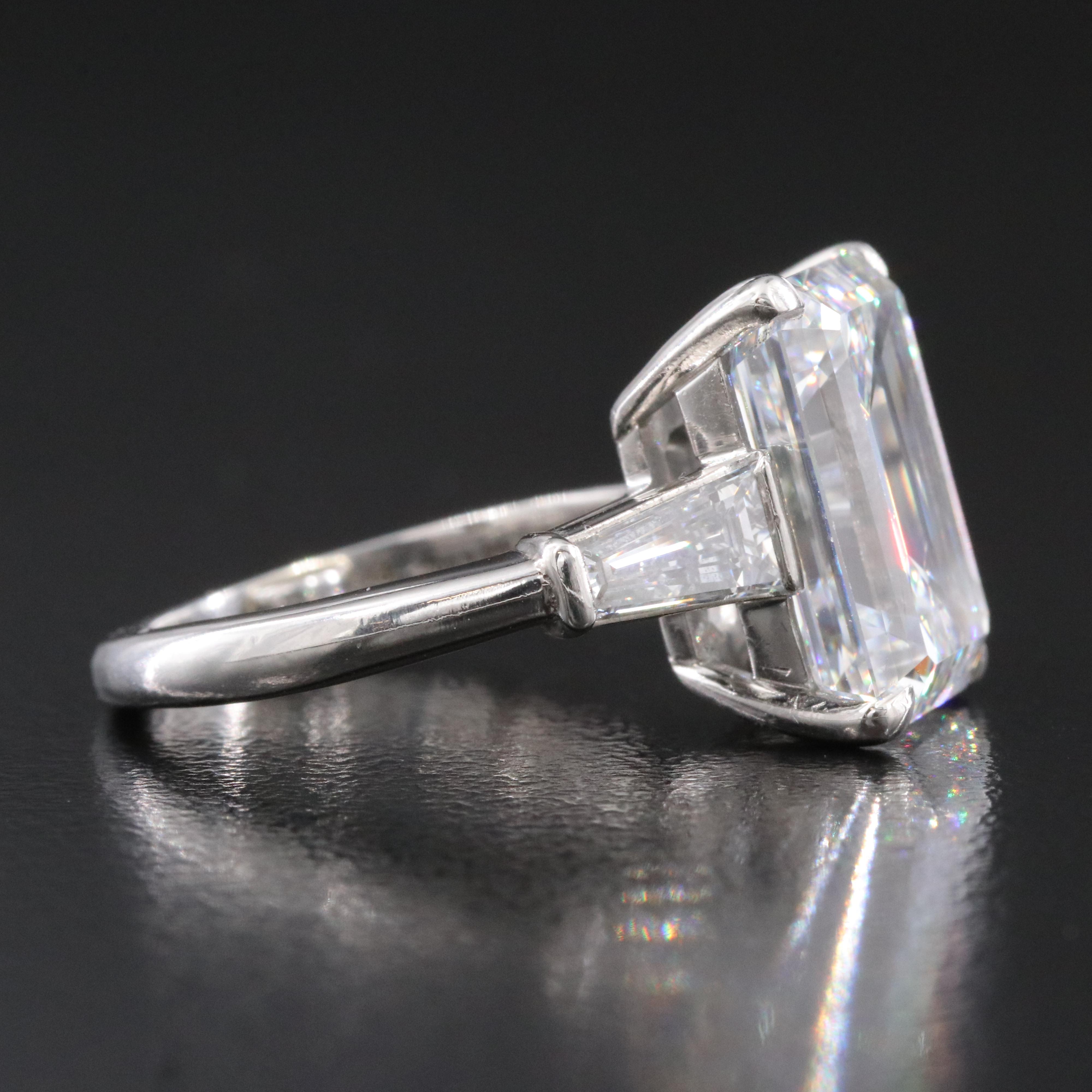 Tiffany & Co. Platinum 7.77 CTW Diamond Ring with GIA Report