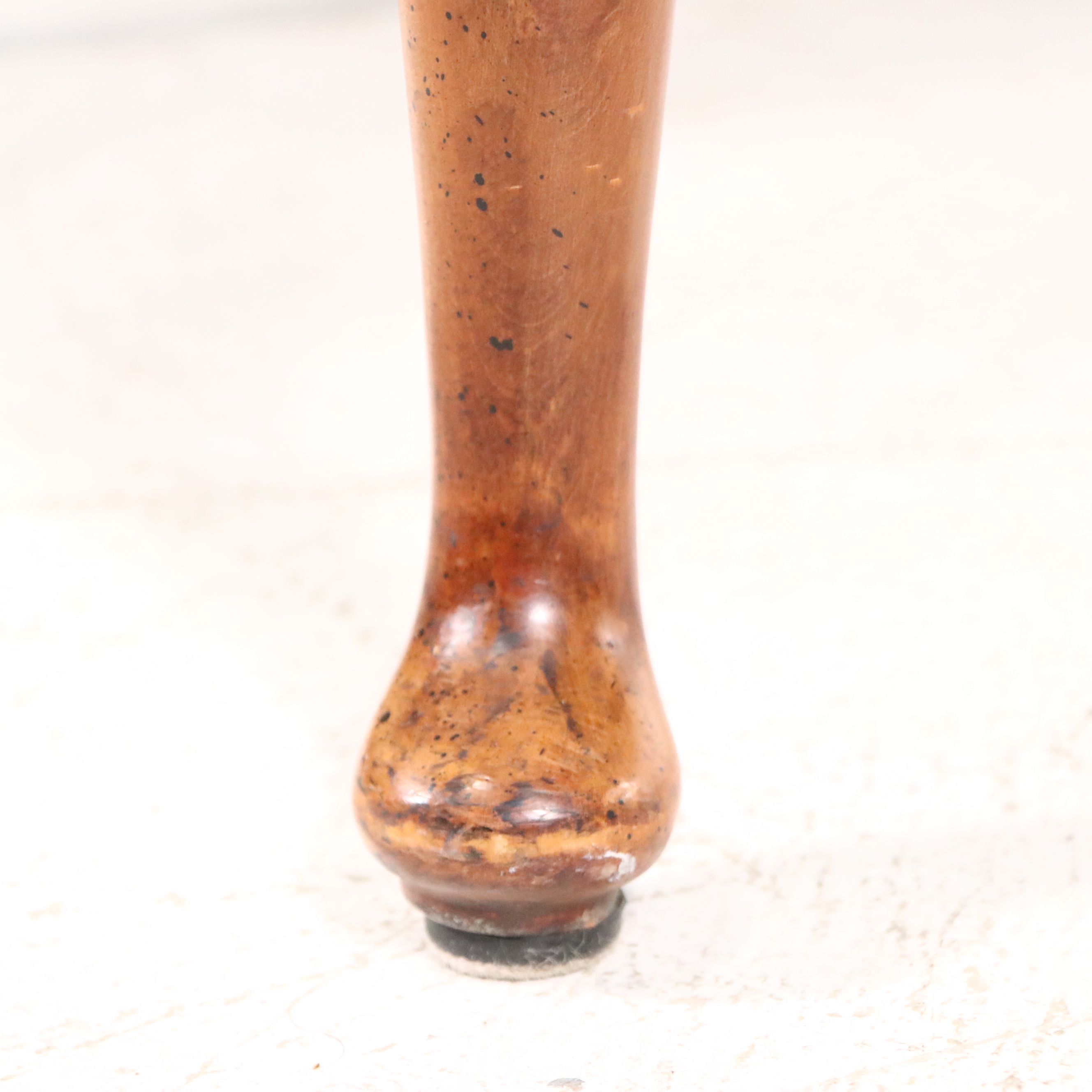 Leathercraft Inc. Chippendale Style Navy Leather Wingback Chair